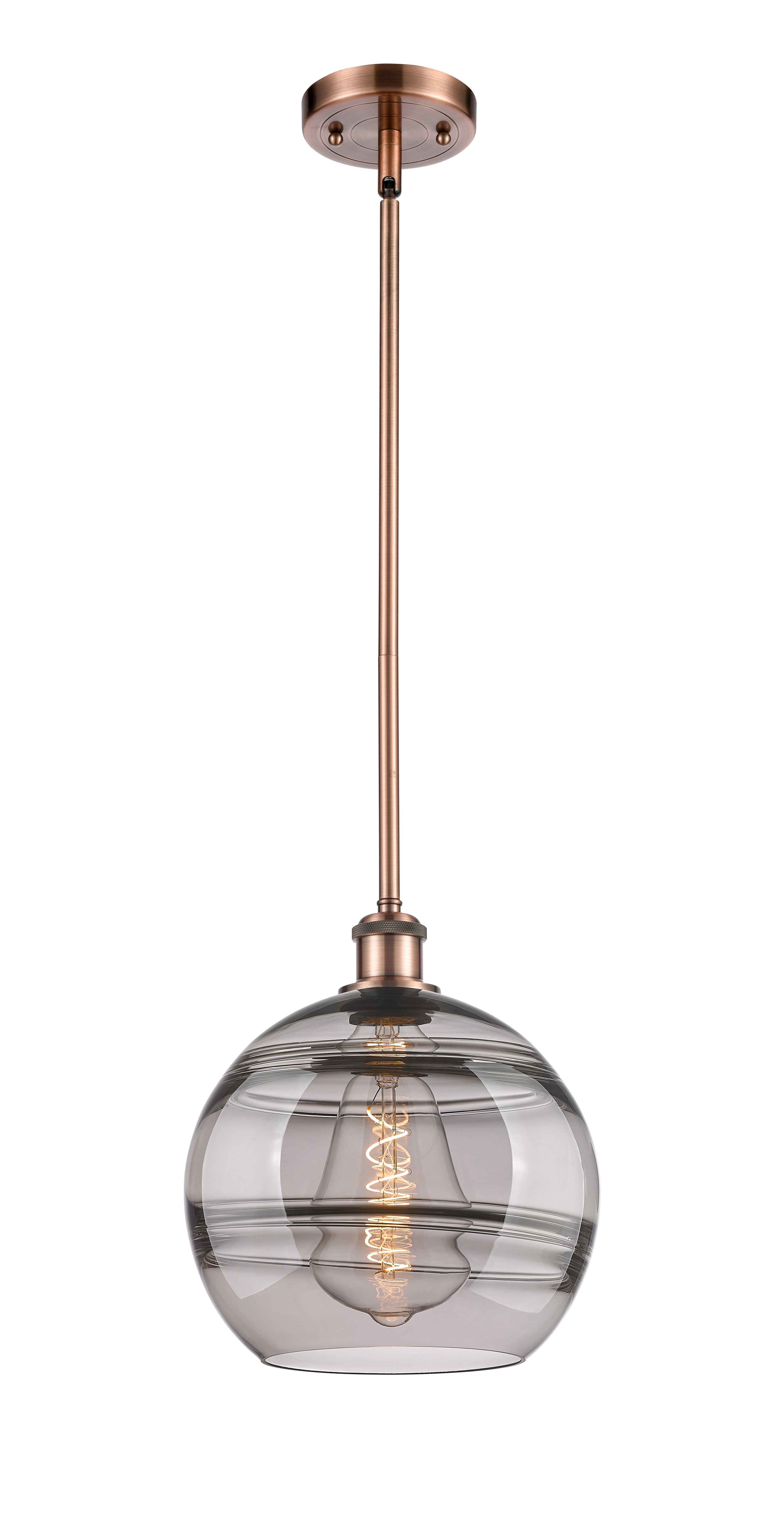 Ballston Mini Pendant Antique Brass 10 Inch