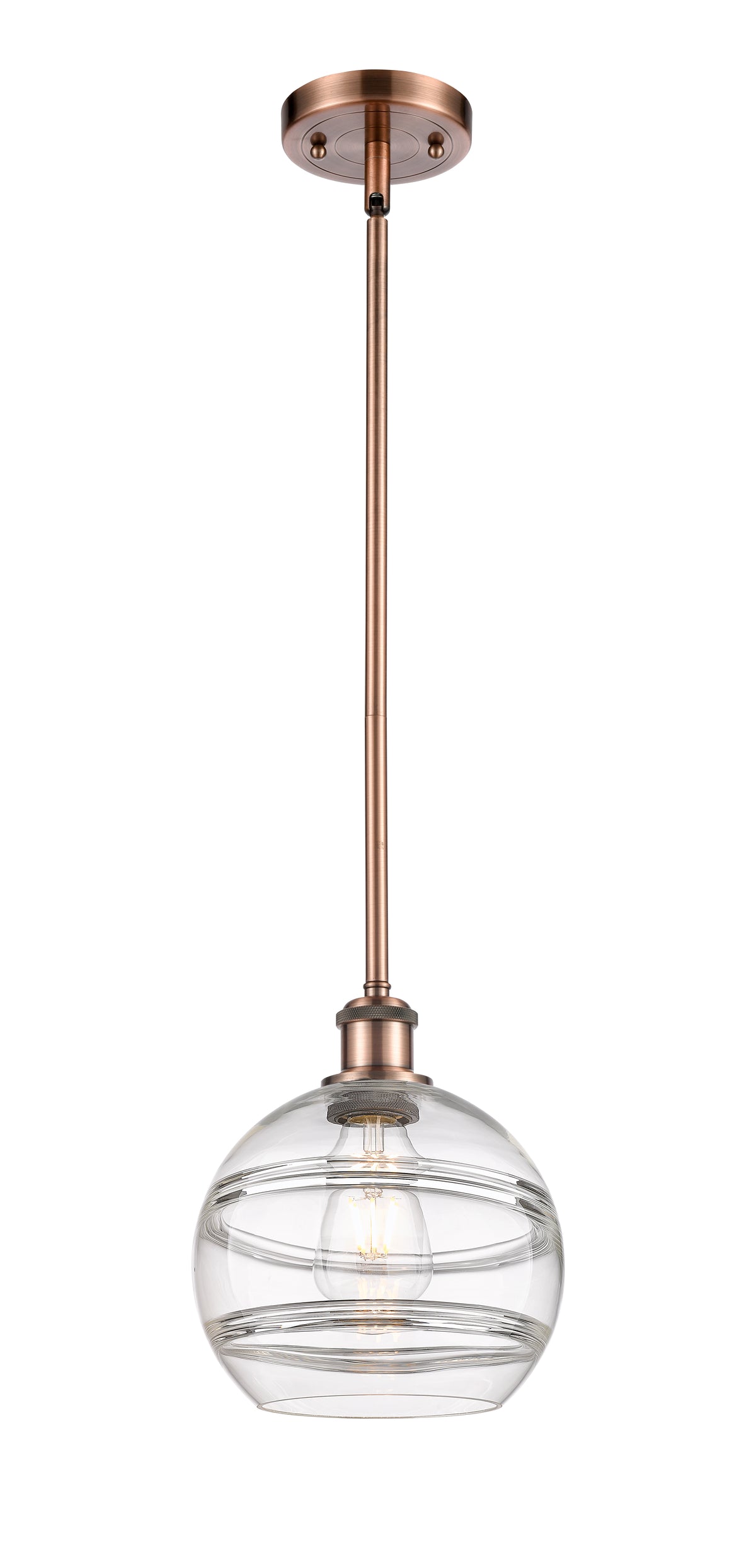 Ballston Mini Pendant Antique Brass Finish