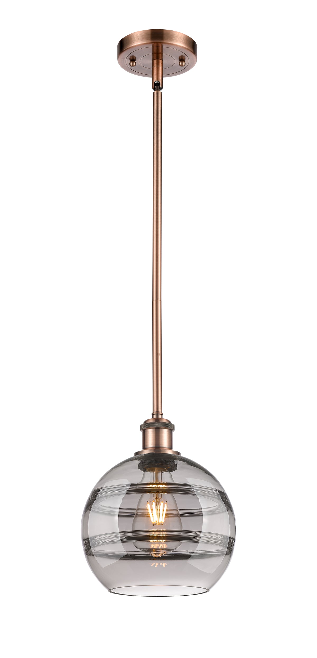 Ballston Mini Pendant Antique Brass Finish