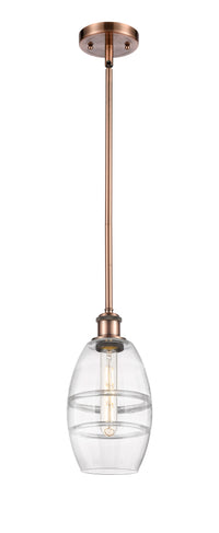 Ballston Mini Pendant Antique Brass Glass