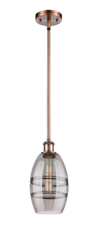 Ballston Mini Pendant Antique Brass Glass