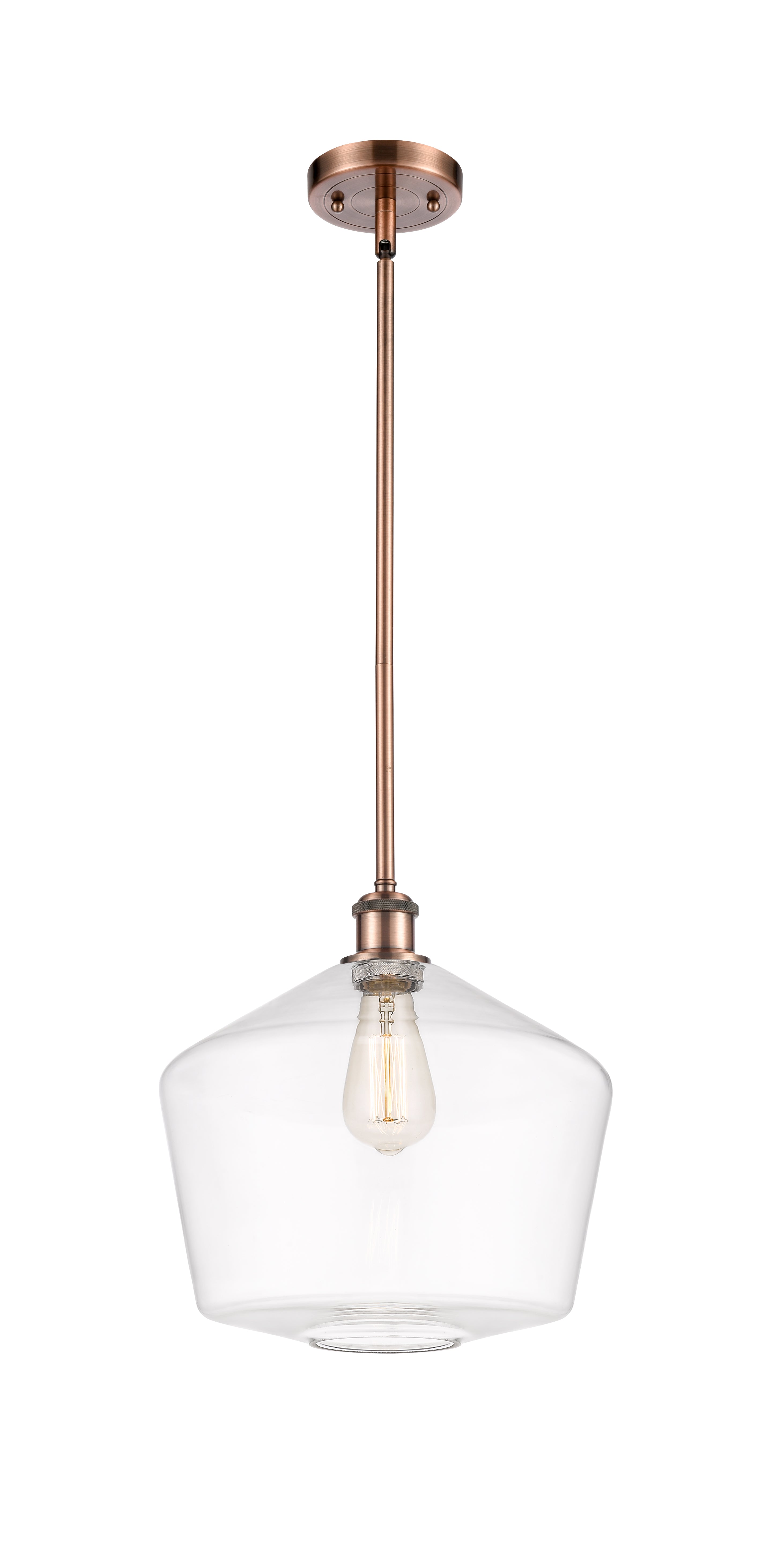 Ballston Mini Pendant Antique Brass Finish