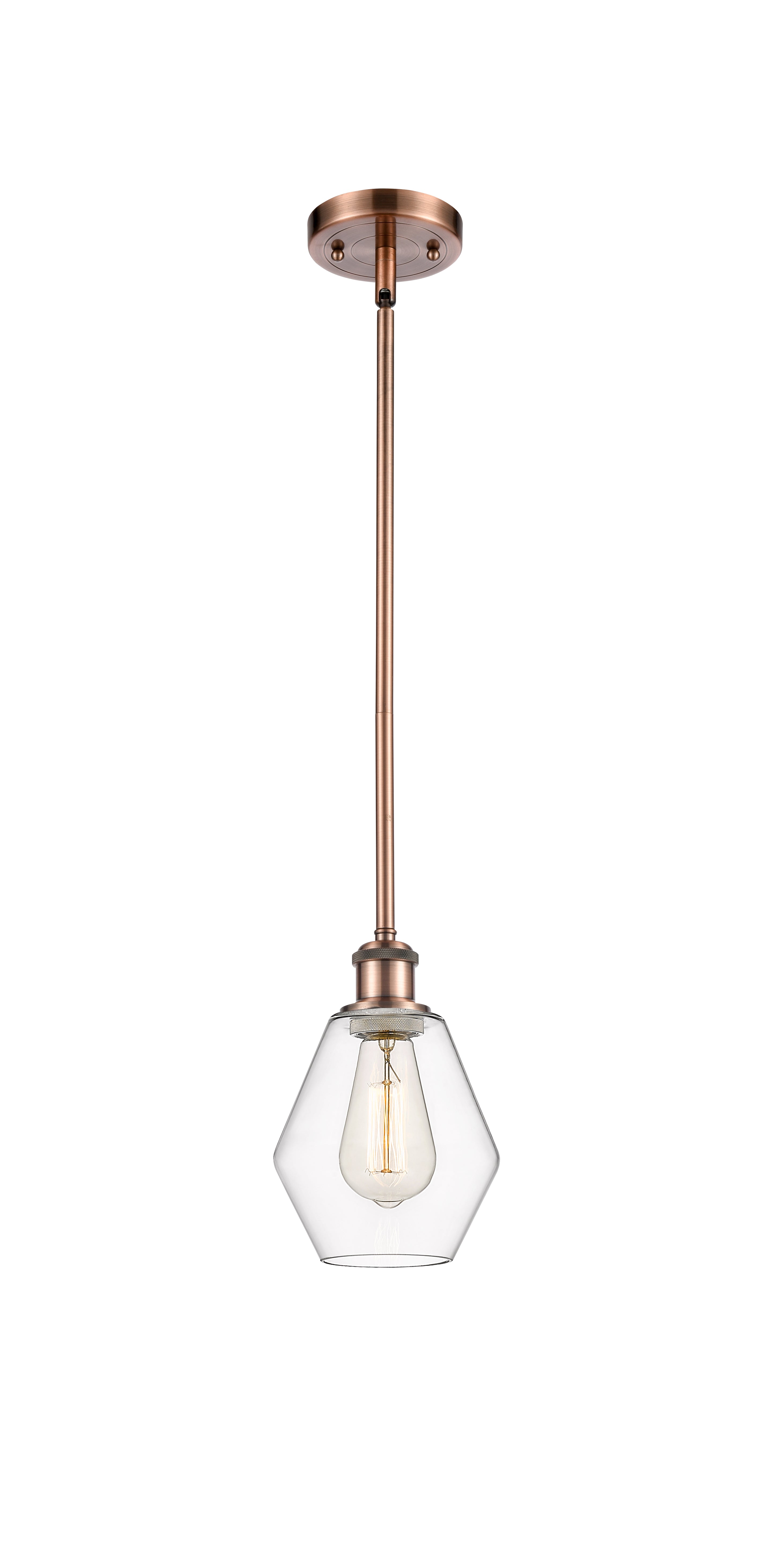 Ballston Mini Pendant Antique Brass Finish
