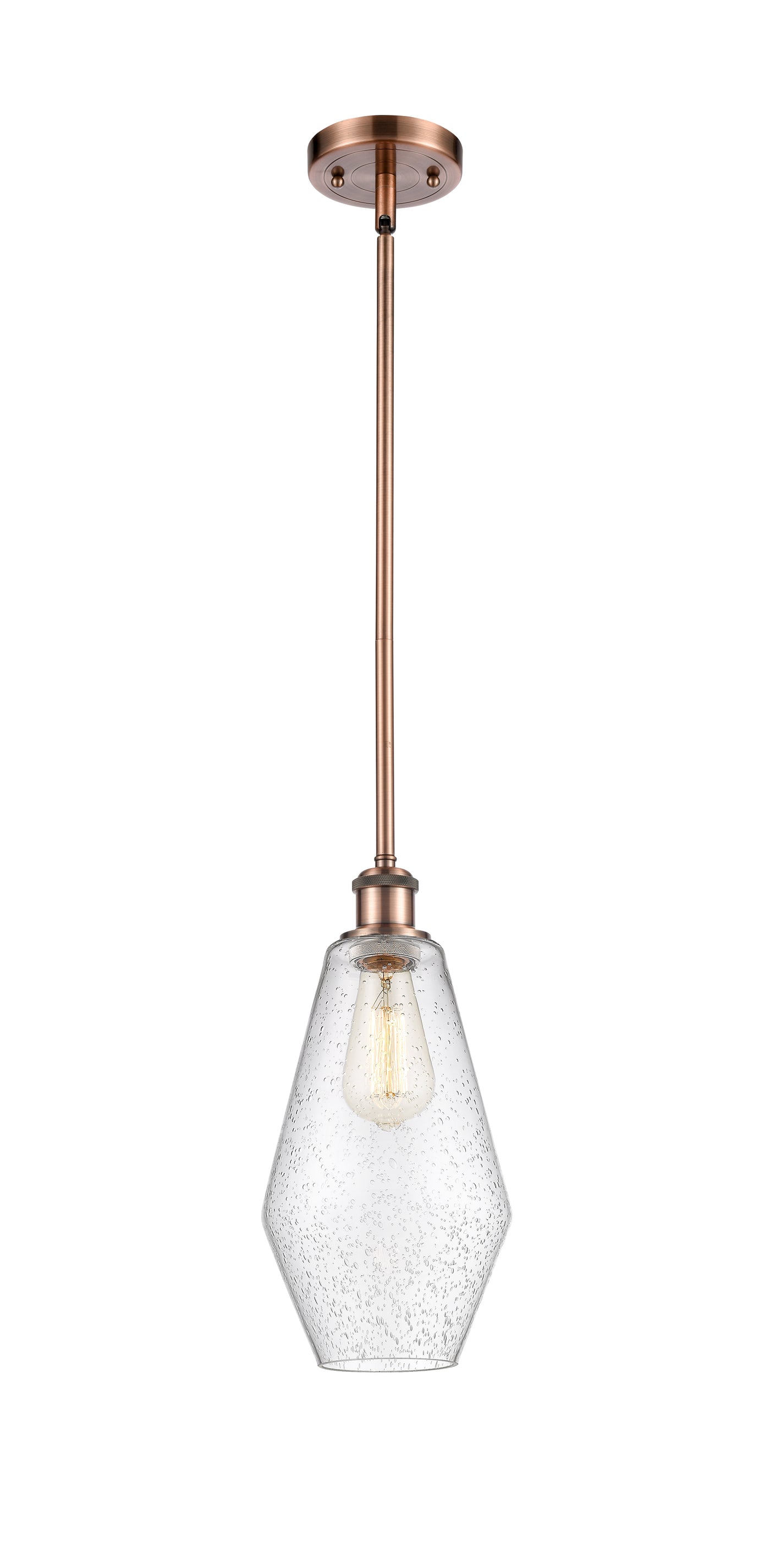 Ballston Mini Pendant 7 Inch Cast Brass