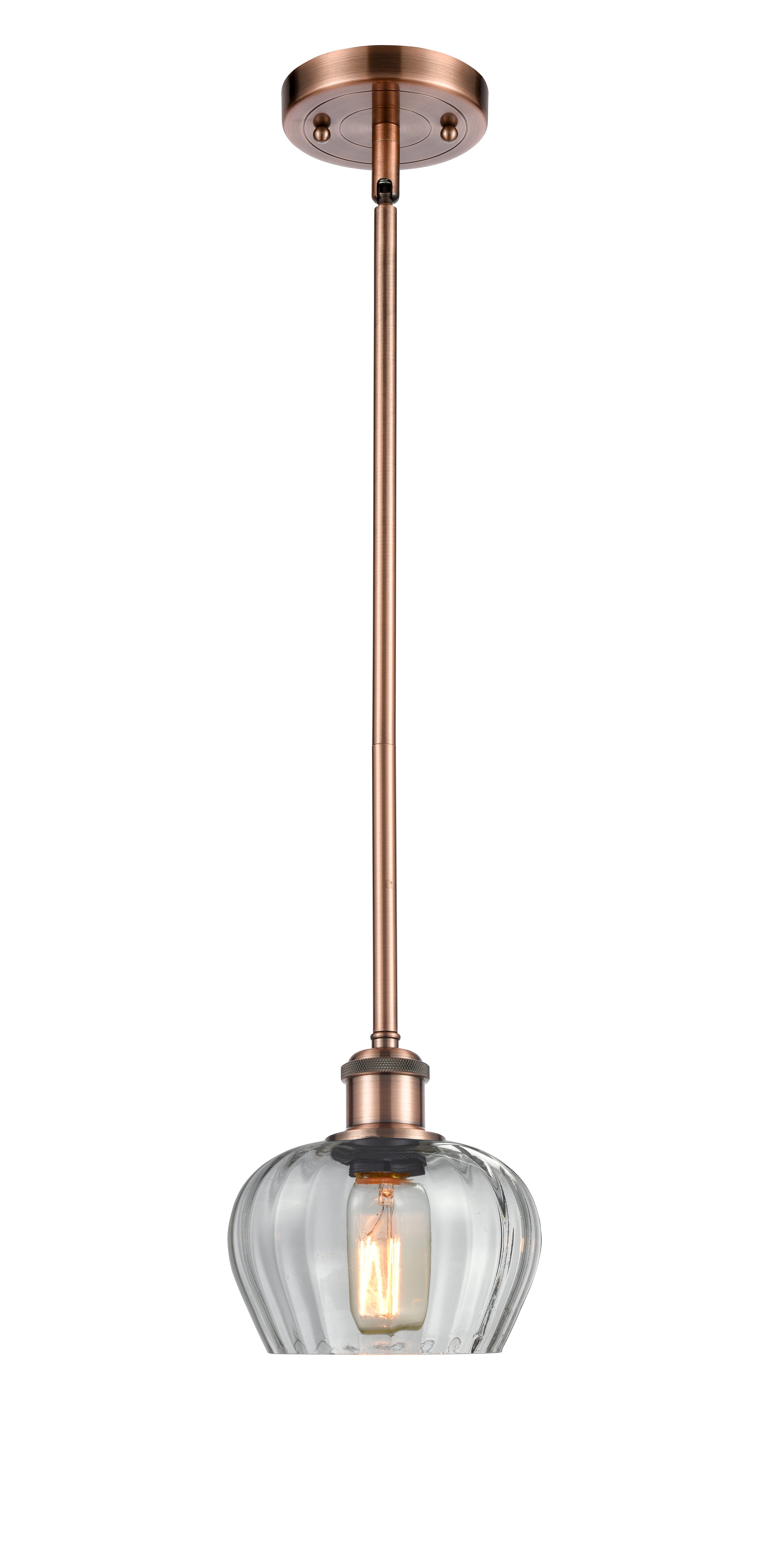 Ballston Mini Pendant Antique Brass Finish