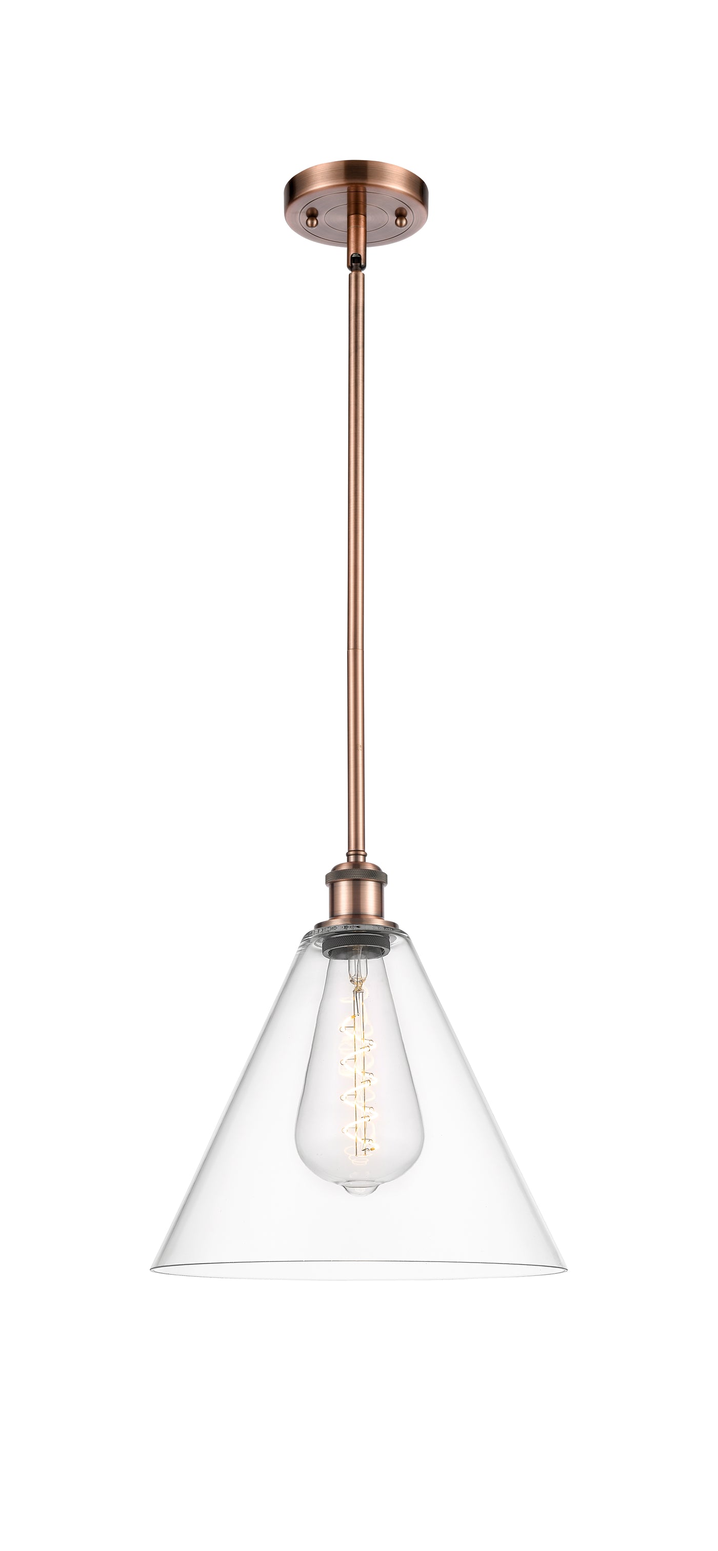Ballston Mini Pendant Antique Brass Finish