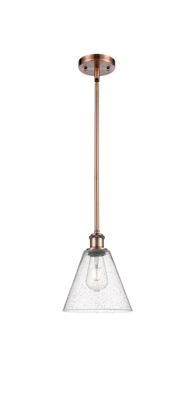 Ballston Mini Pendant Antique Brass 8 Inch