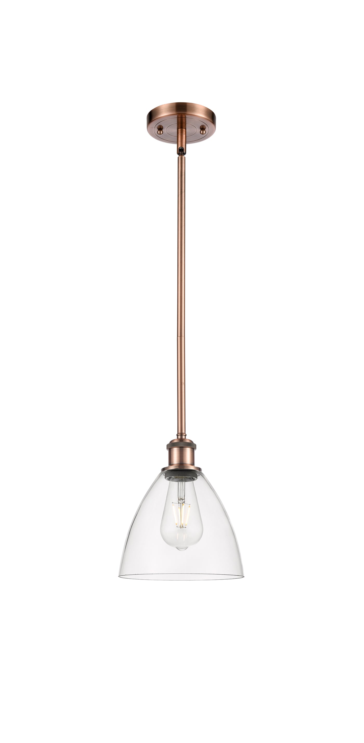 Ballston Mini Pendant Antique Brass Finish