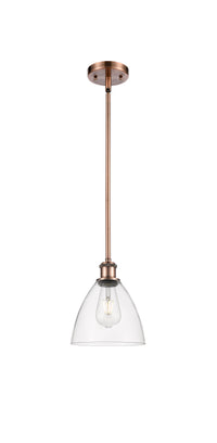Ballston Mini Pendant Antique Brass Finish