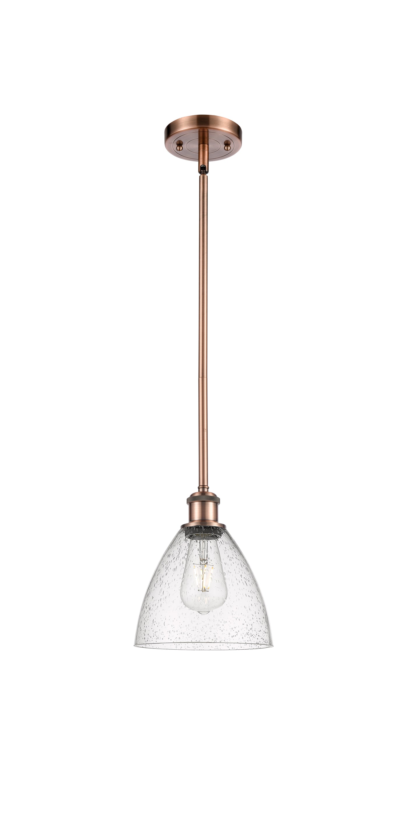 Ballston Mini Pendant Antique Brass Finish