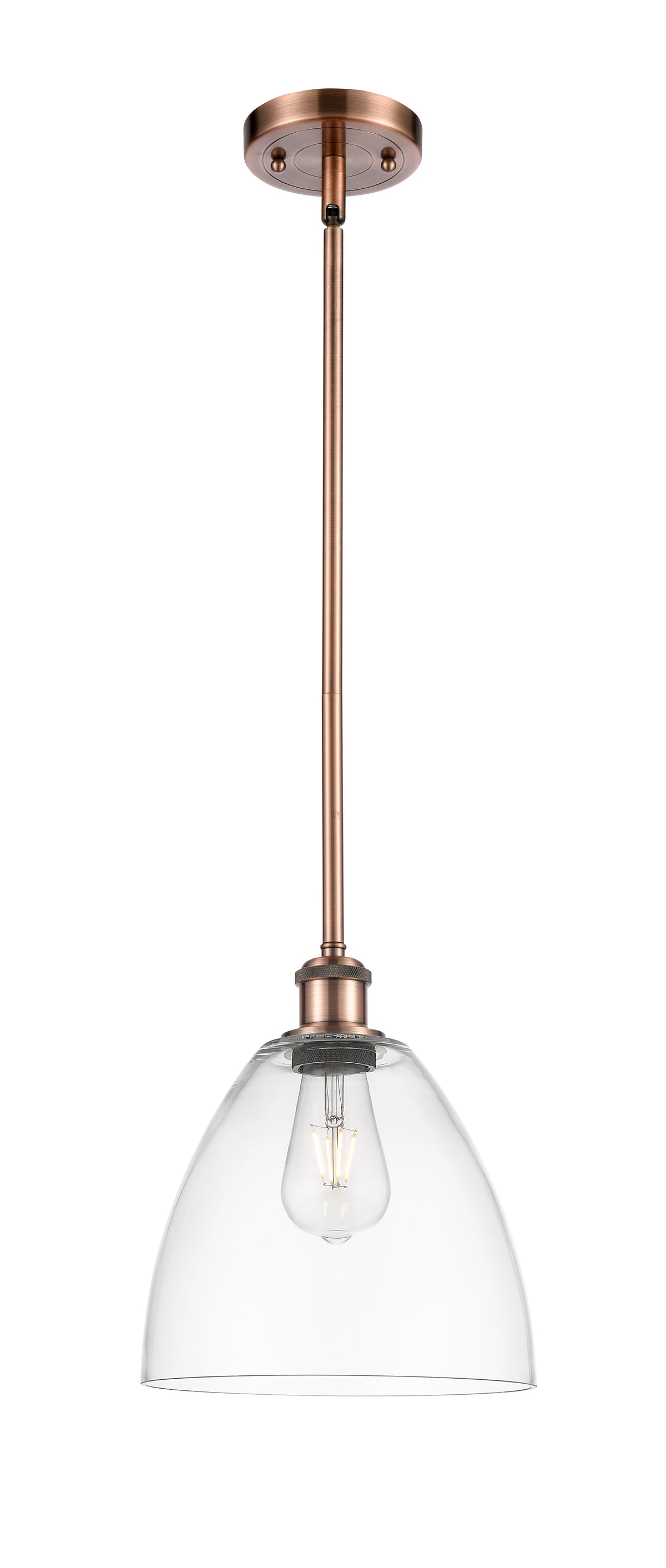 Ballston Mini Pendant Antique Brass Finish