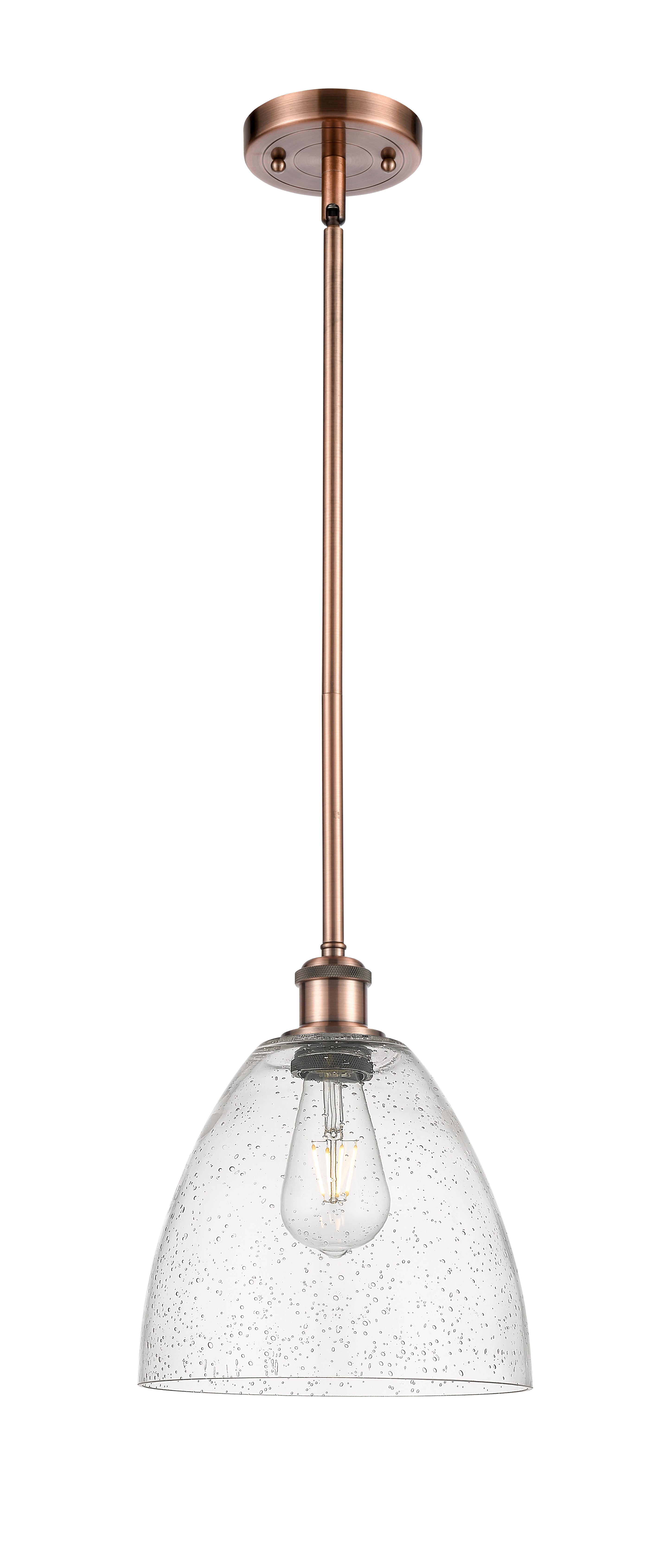 Ballston Mini Pendant Antique Brass Finish