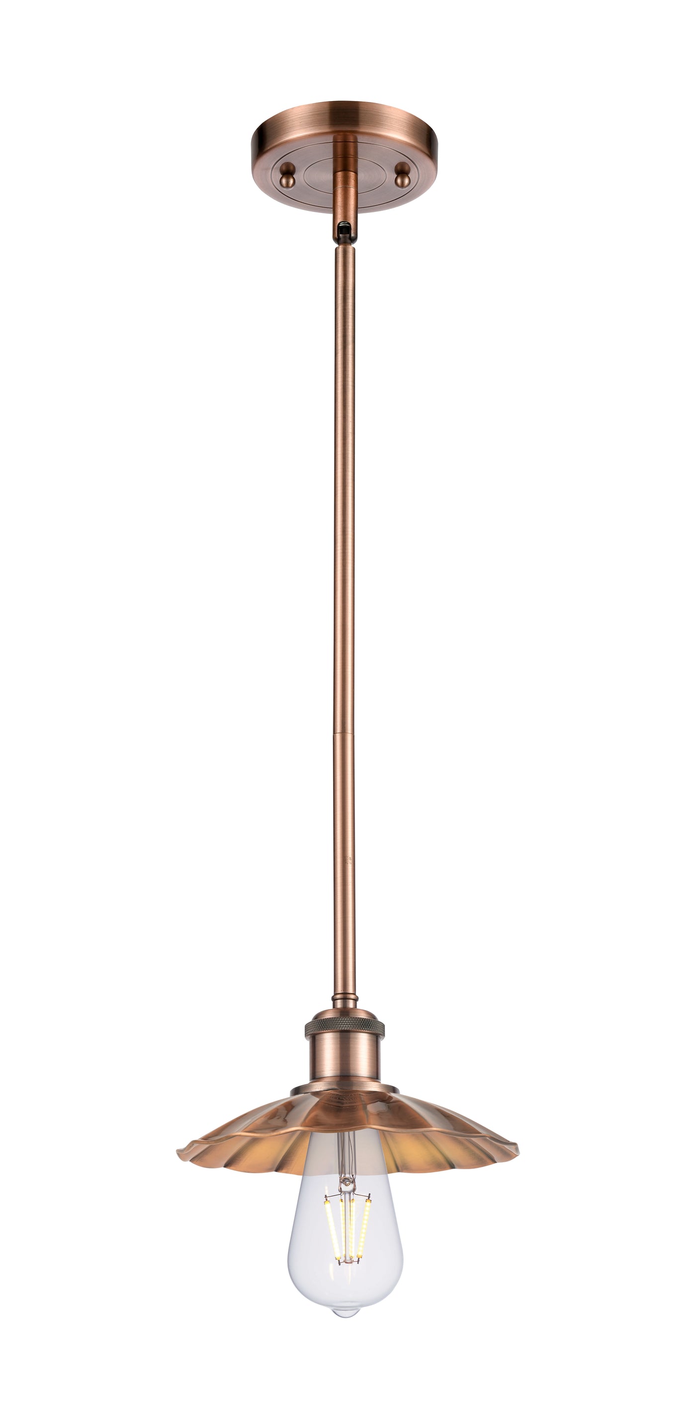 Ballston Mini Pendant Antique Copper Finish