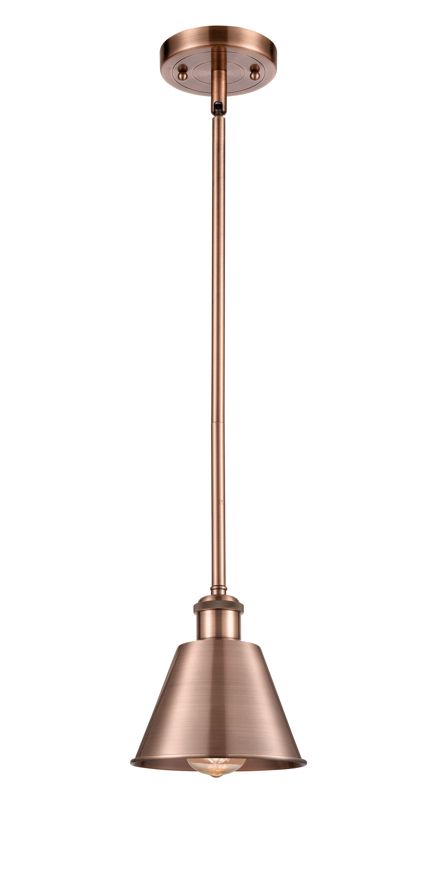 Ballston Mini Pendant Antique Brass Finish