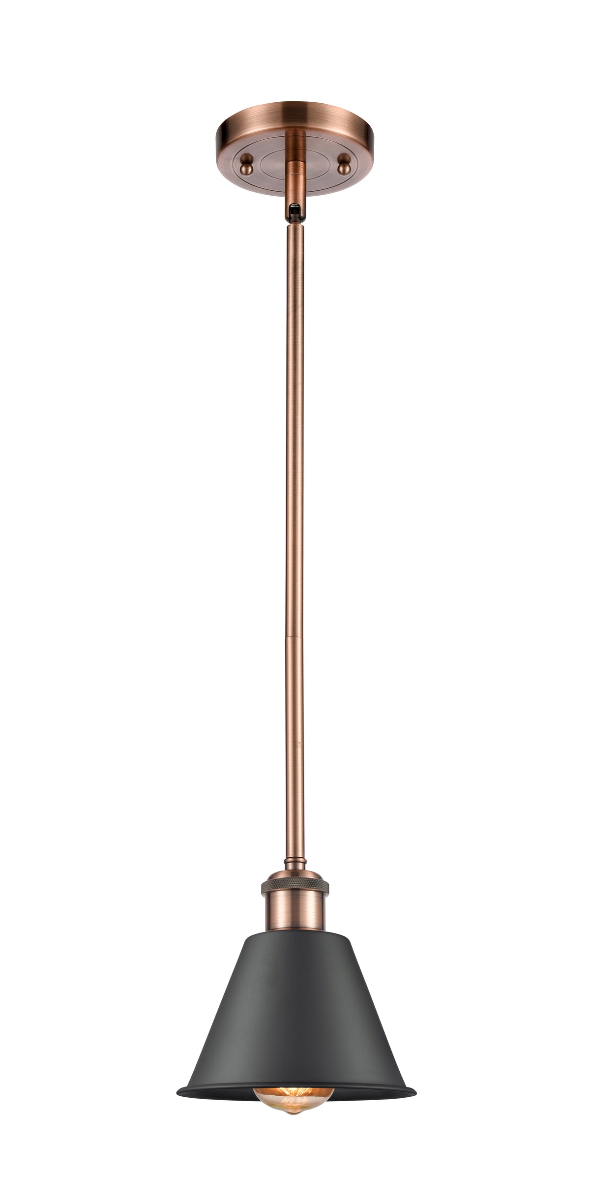 Ballston Mini Pendant Antique Brass Finish