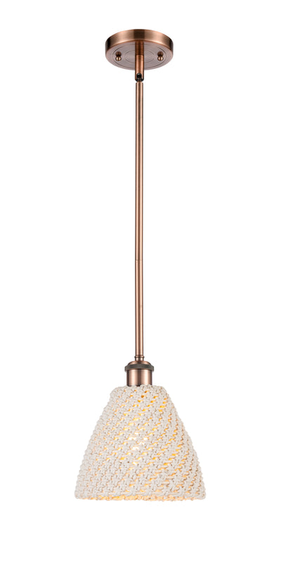 Ballston Mini Pendant Antique Brass Finish