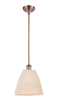 Ballston Mini Pendant Antique Brass 9 Inch