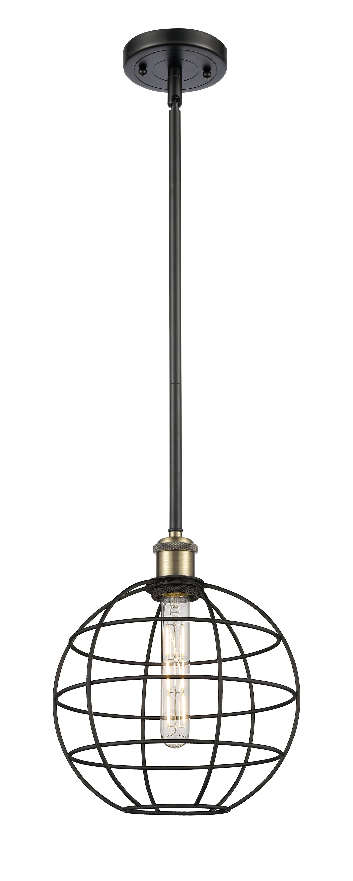 Ballston Mini Pendant Antique Brass 10 Inch