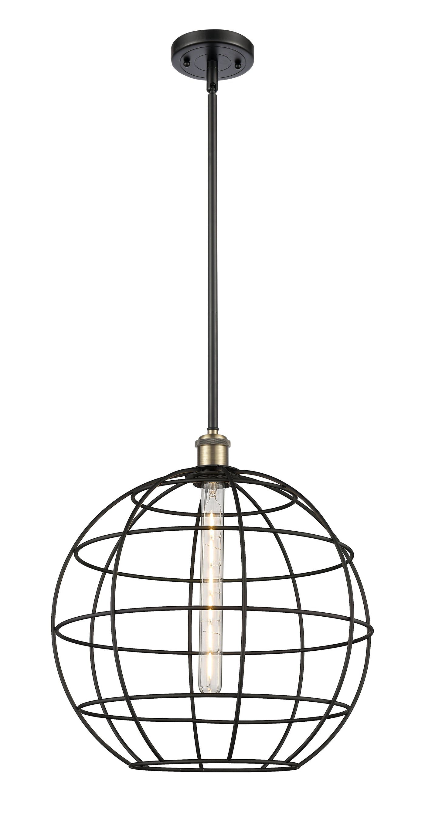Ballston Mini Pendant Antique Brass Finish