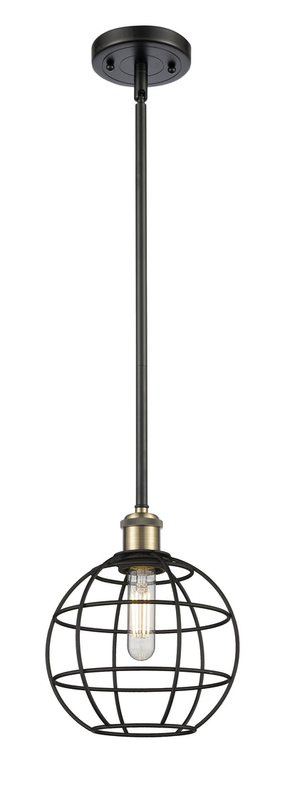 Ballston Mini Pendant Antique Brass 8 Inch