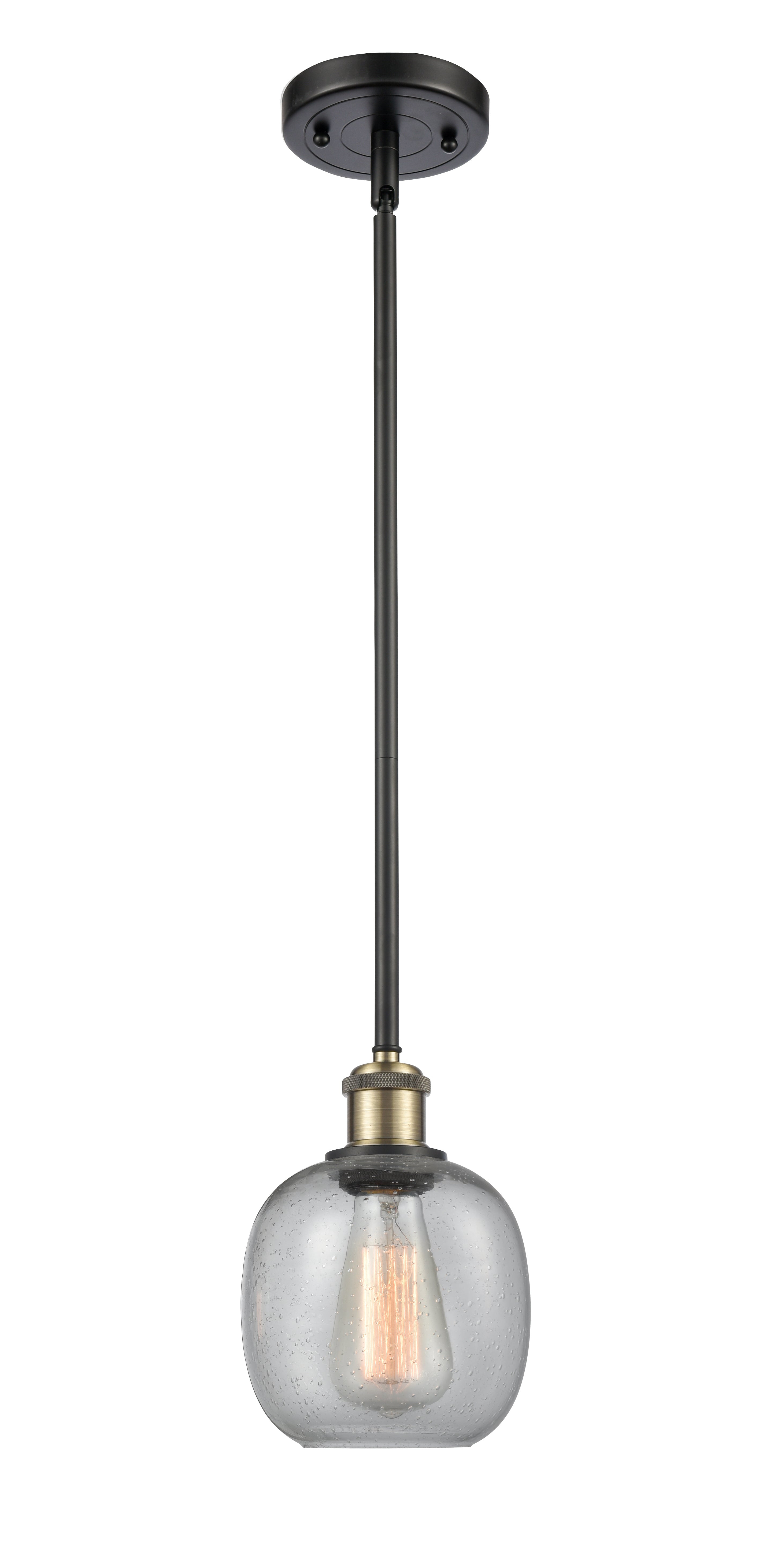 Ballston Mini Pendant Antique Brass Finish