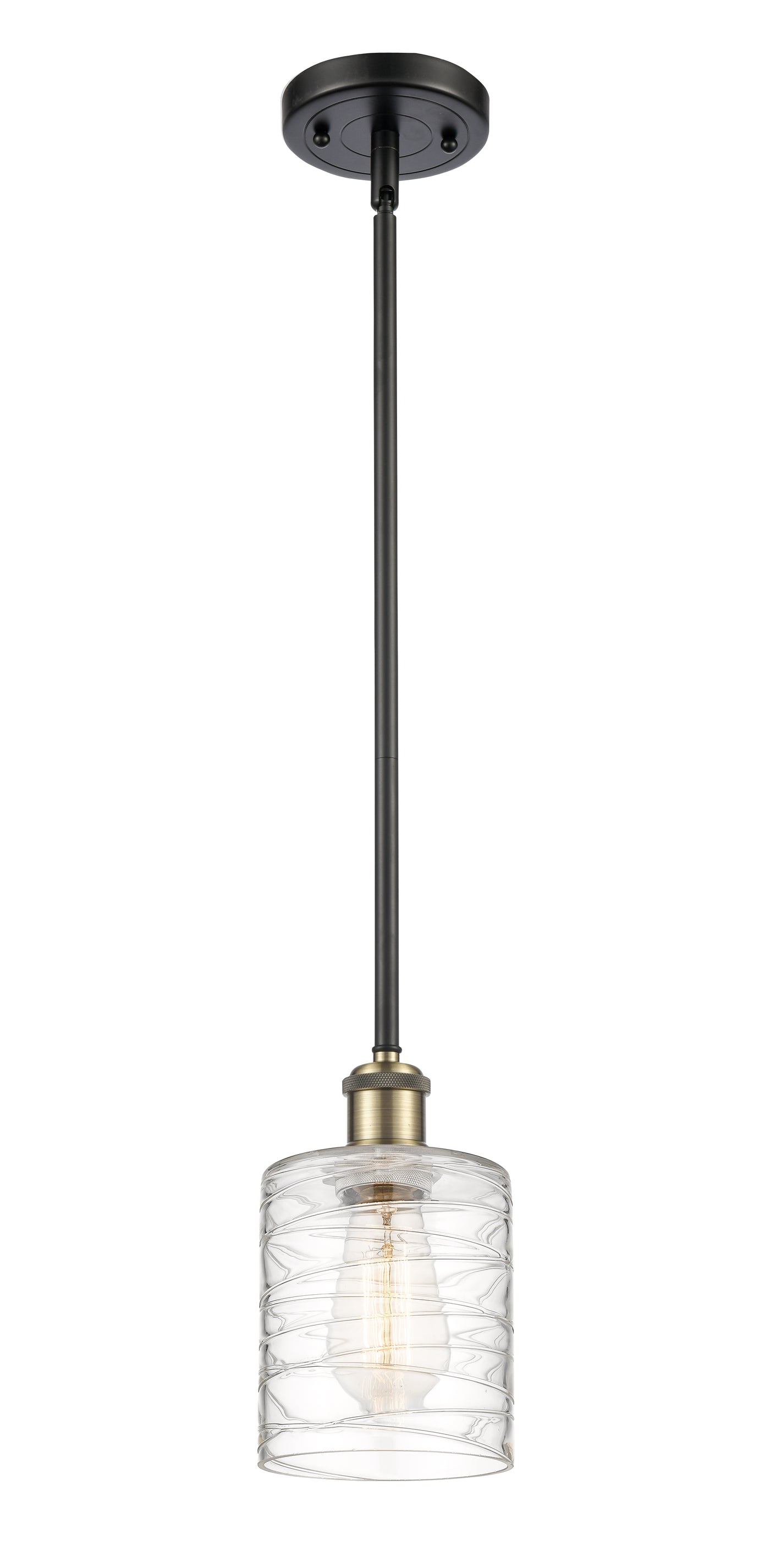 Ballston Mini Pendant Antique Brass Finish