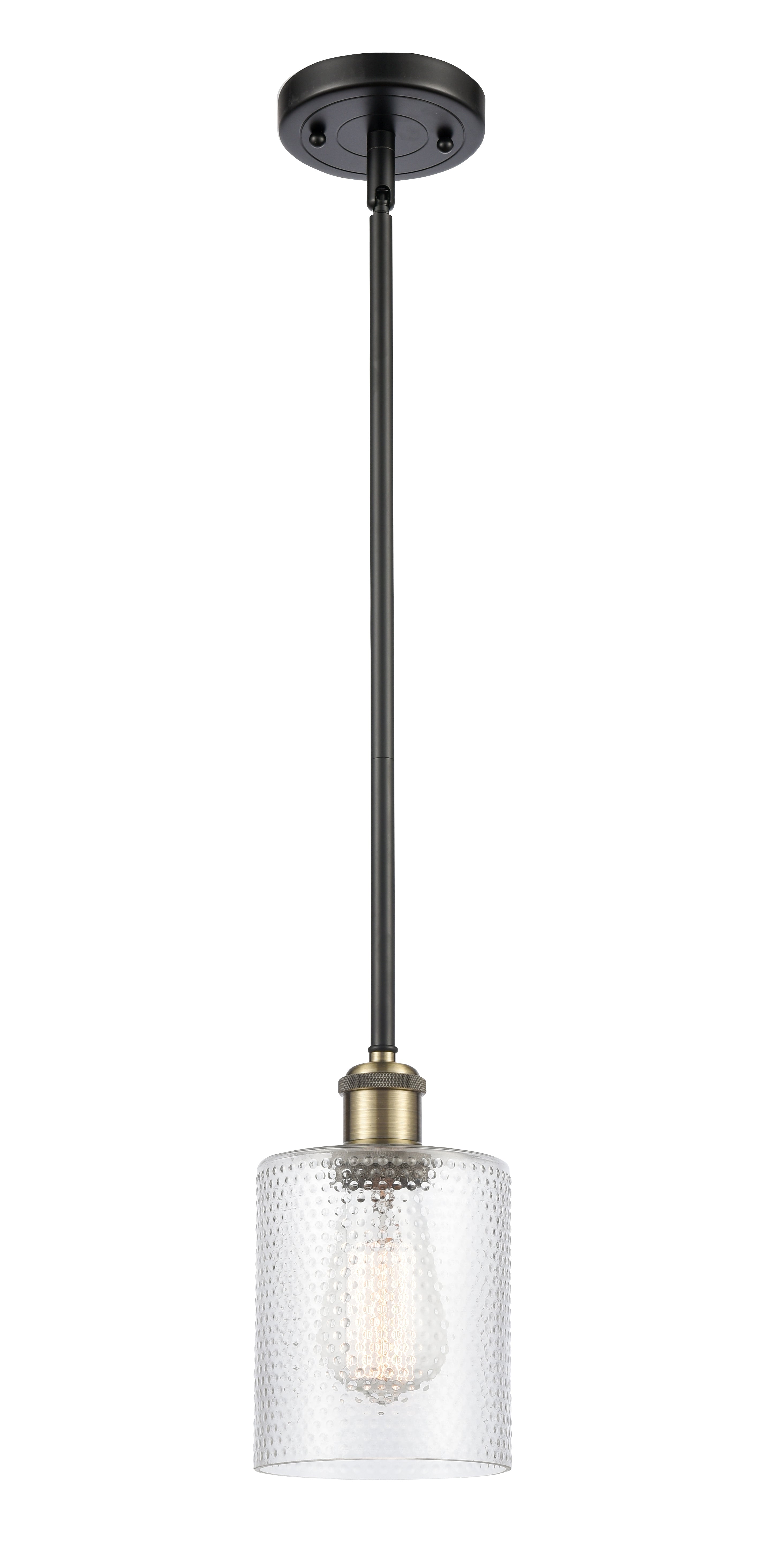 Ballston Mini Pendant 5 Inch Antique Brass
