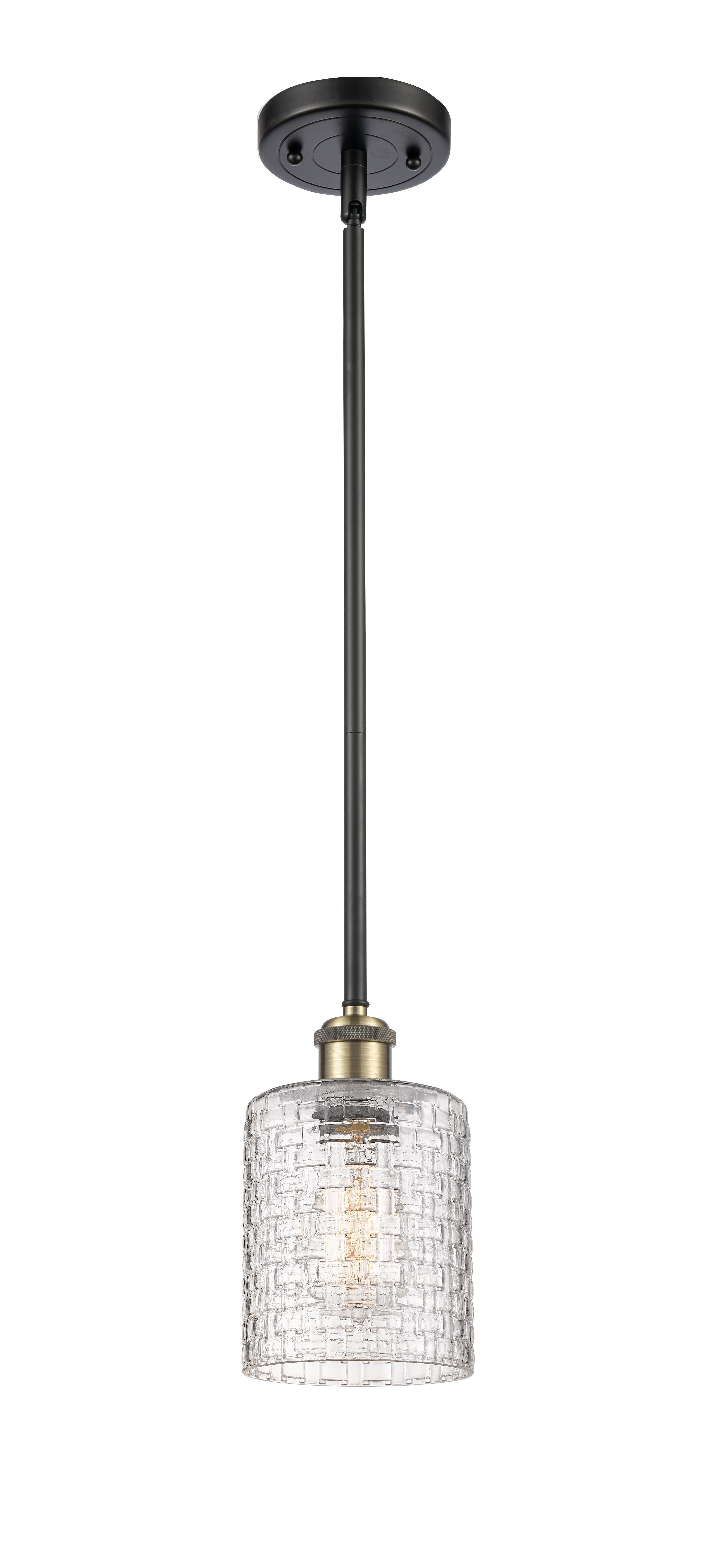 Ballston Mini Pendant Antique Brass Finish