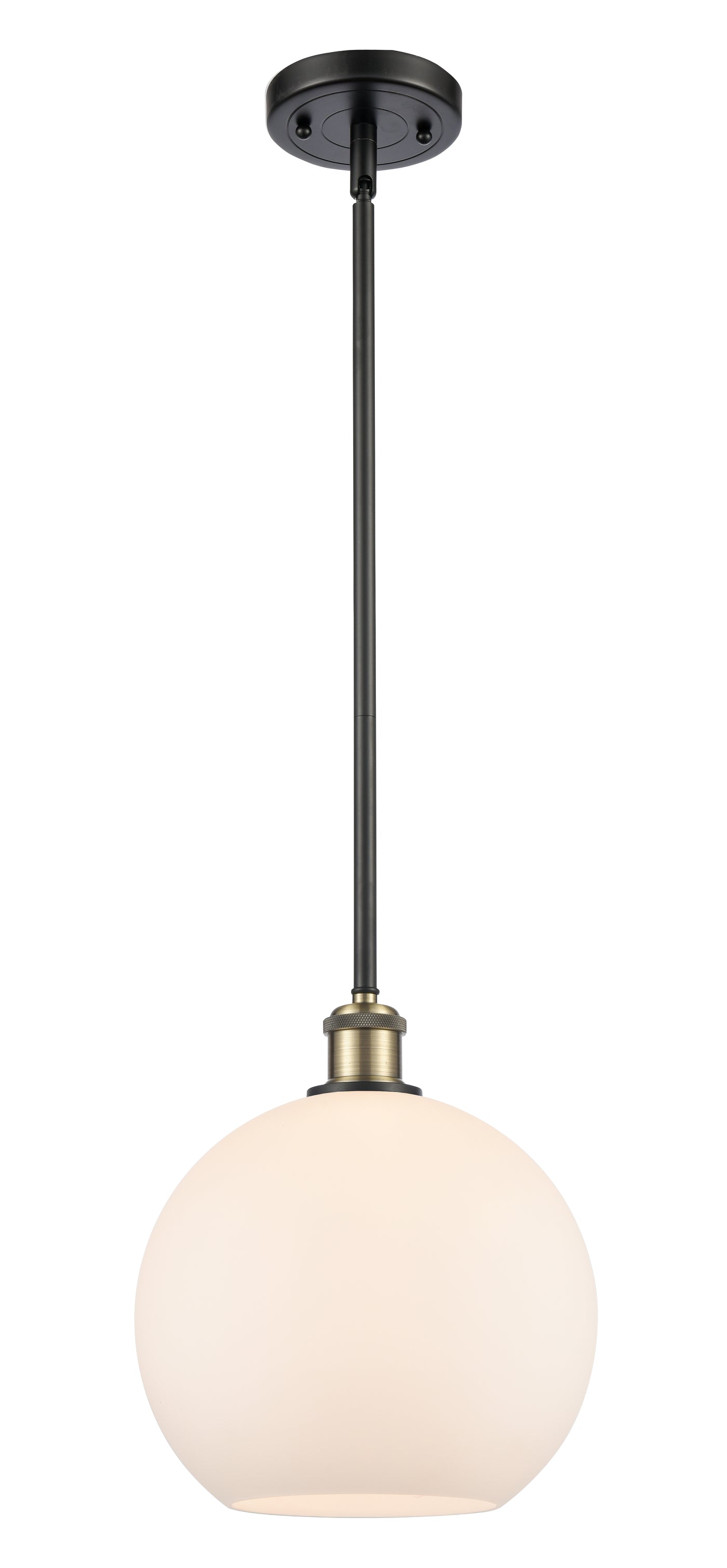 Ballston Mini Pendant Antique Brass 10 Inch