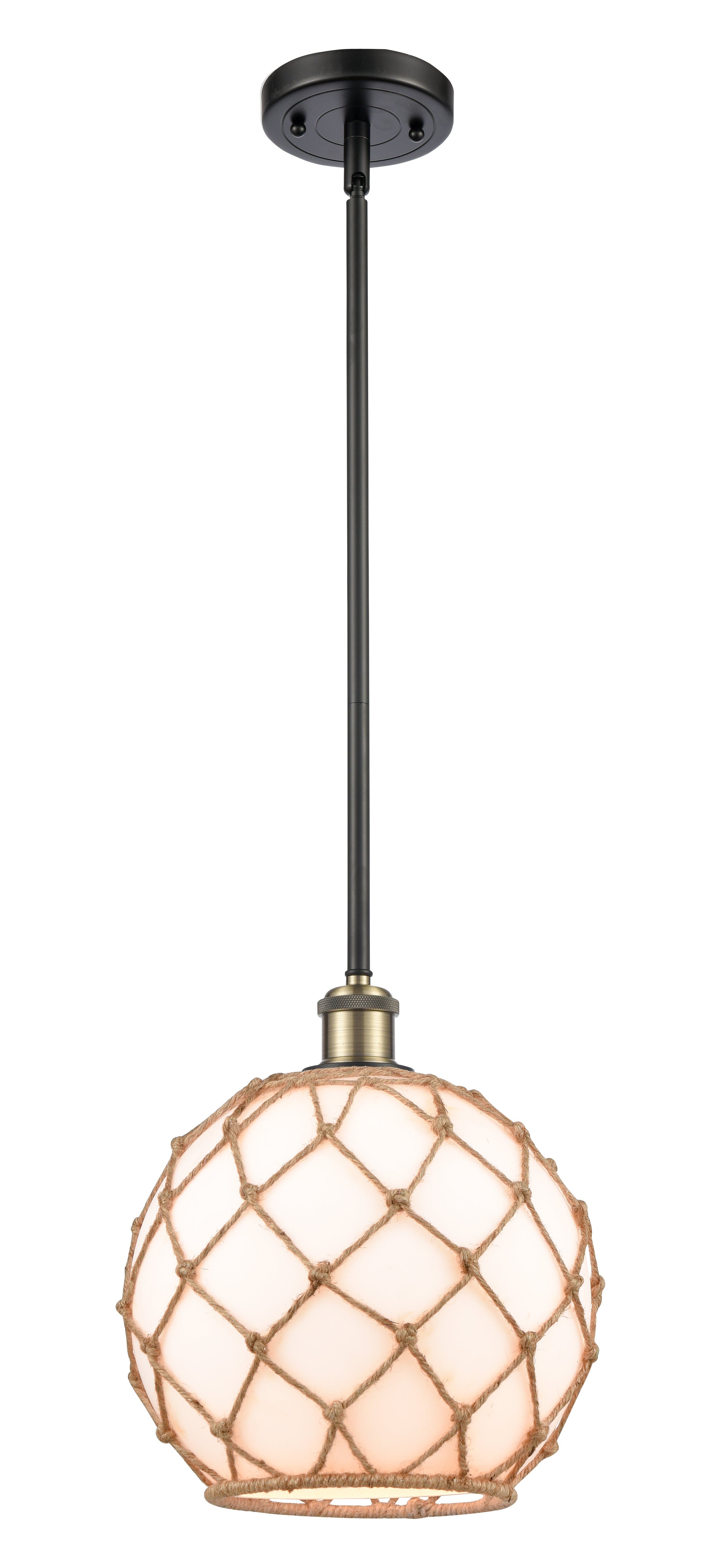 Ballston Mini Pendant Antique Brass Finish