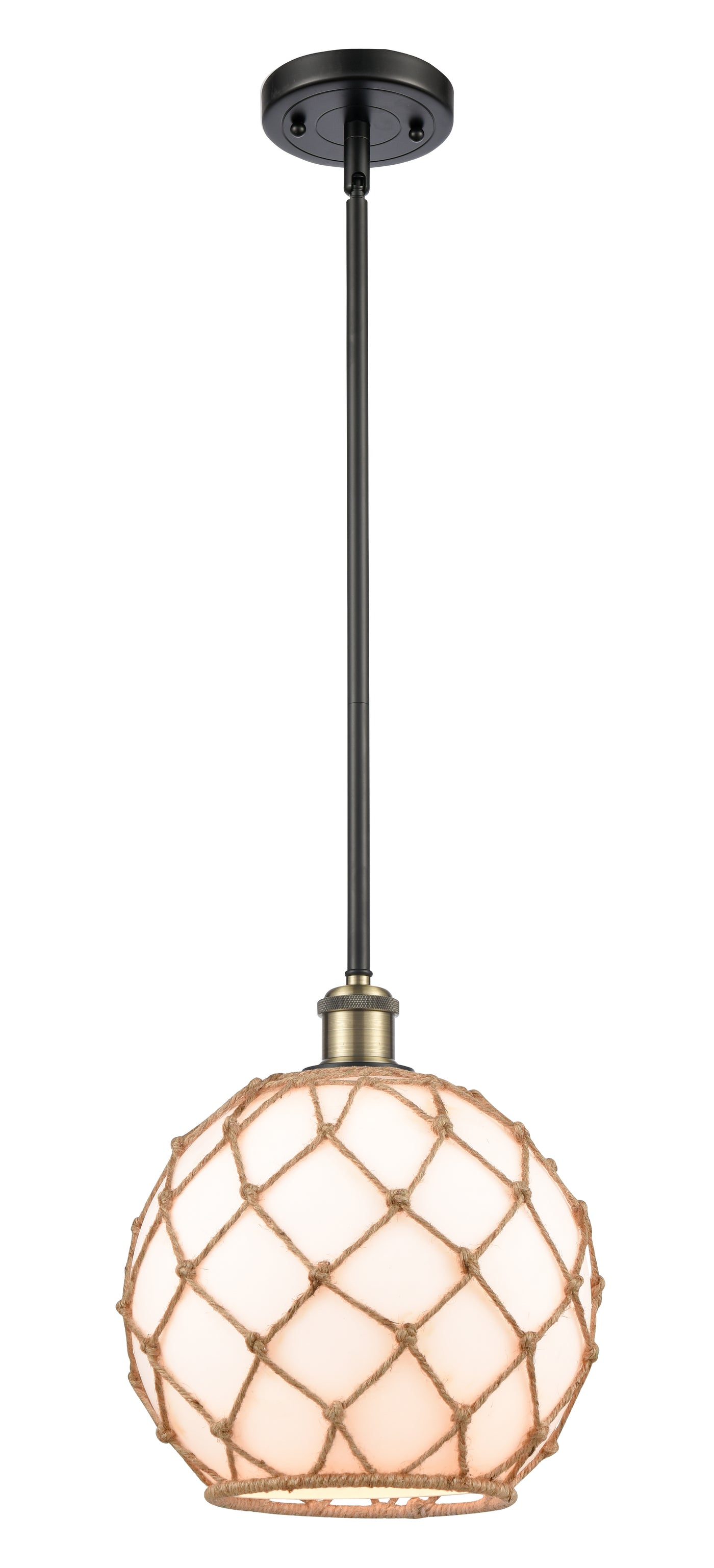 Ballston Mini Pendant Antique Brass Finish