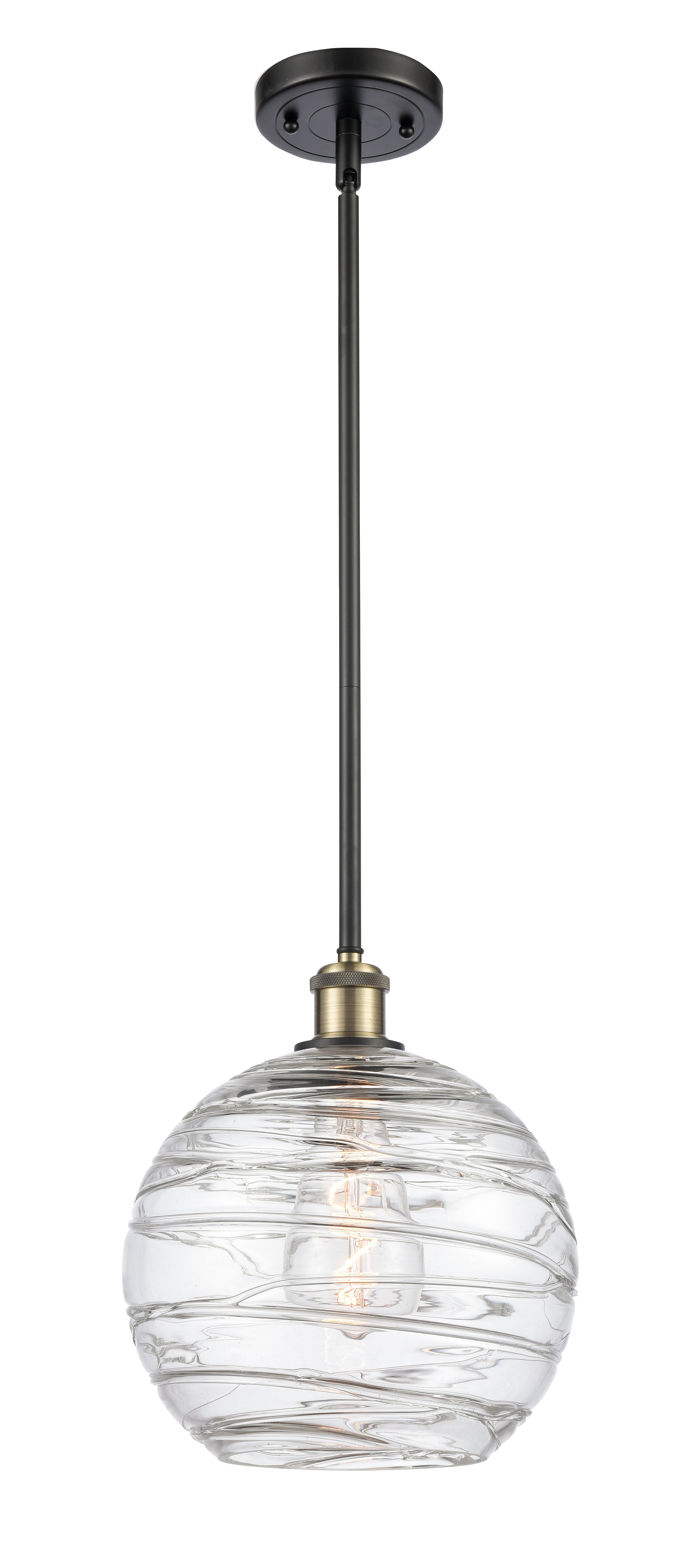 Ballston Mini Pendant Antique Brass Finish