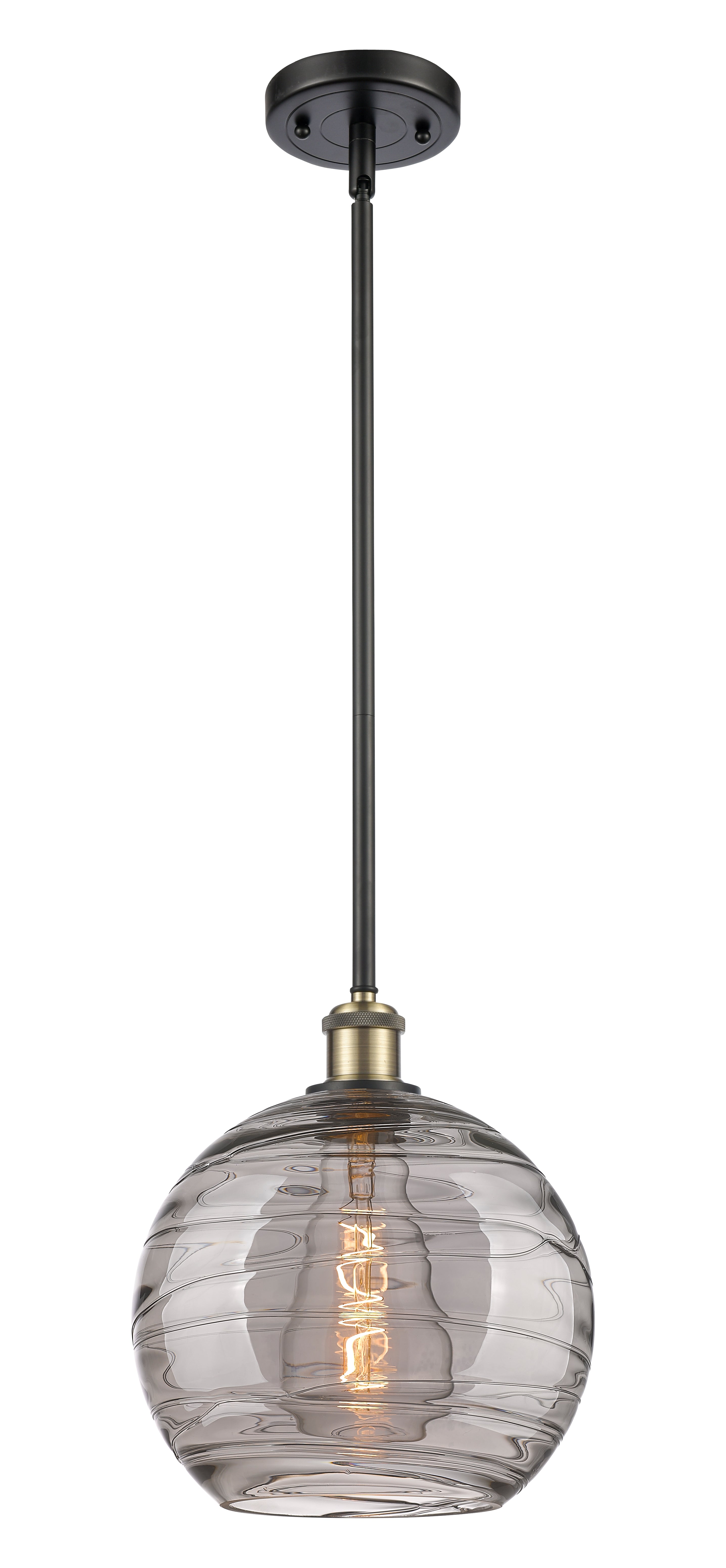 Ballston Mini Pendant Antique Brass Finish