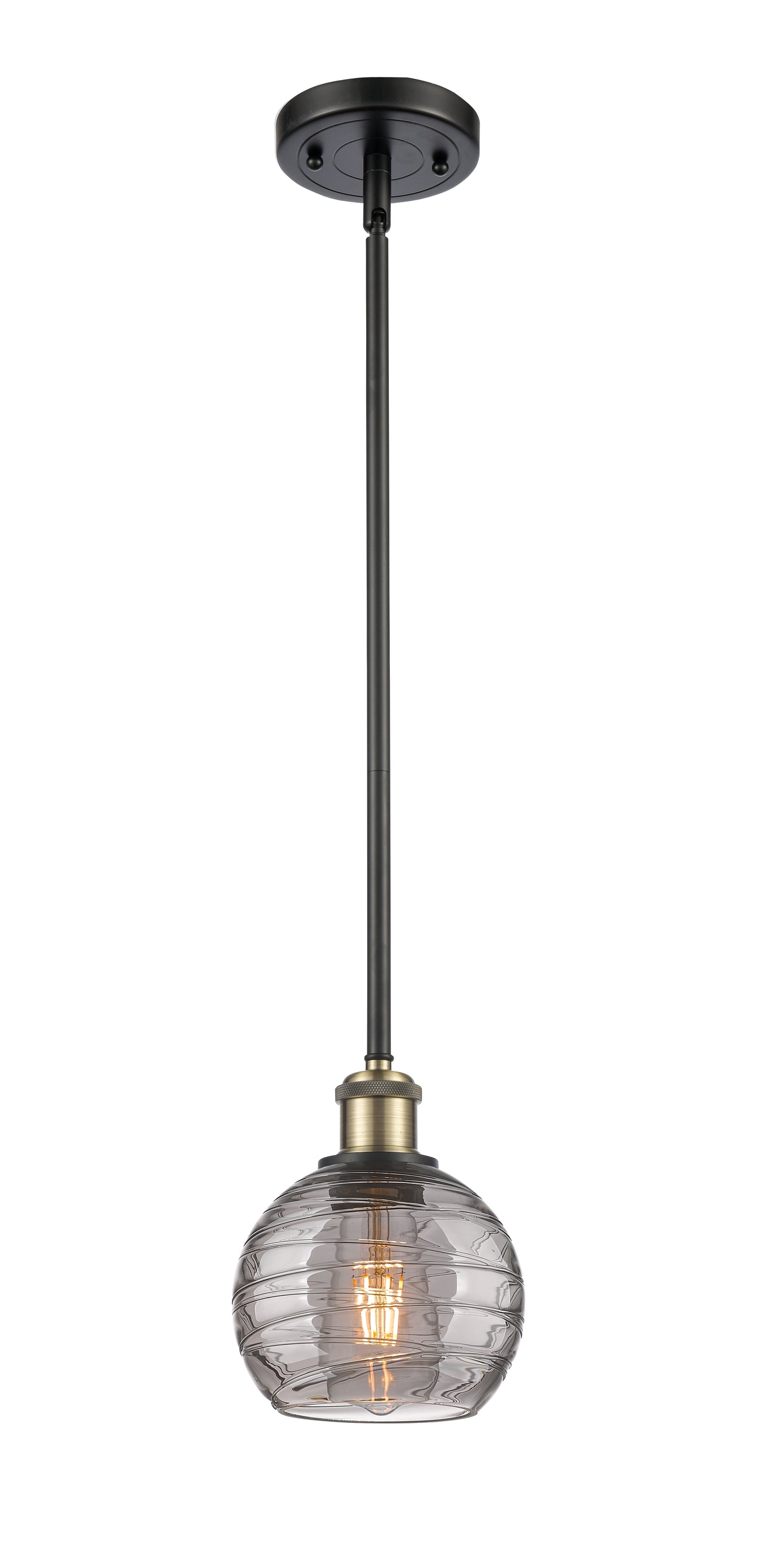Ballston Mini Pendant Antique Brass Finish
