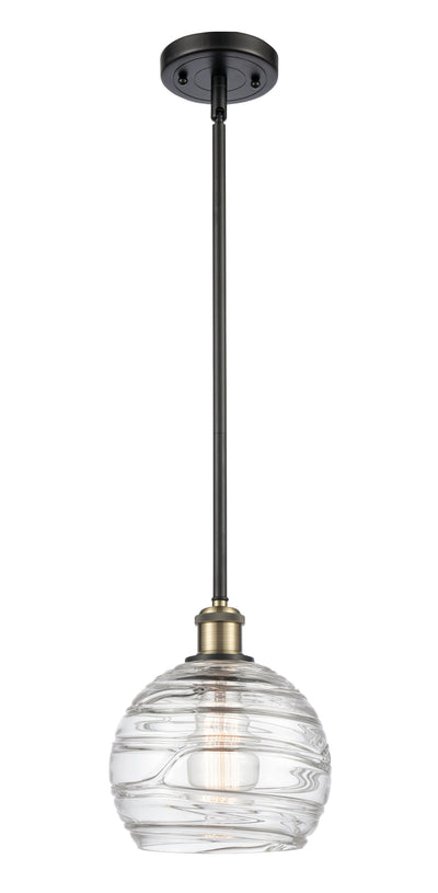 Ballston Mini Pendant Antique Brass 8 Inch