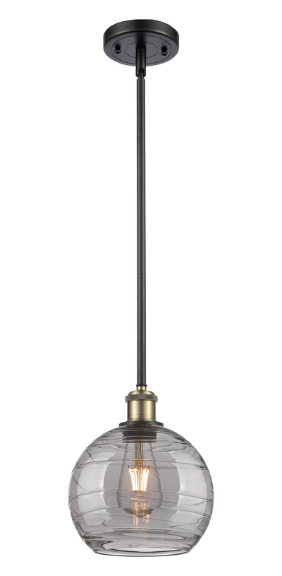 Ballston Mini Pendant Antique Brass 8 Inch