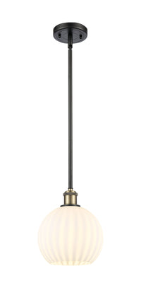 Ballston Mini Pendant Brass 8 Inch Dimmable