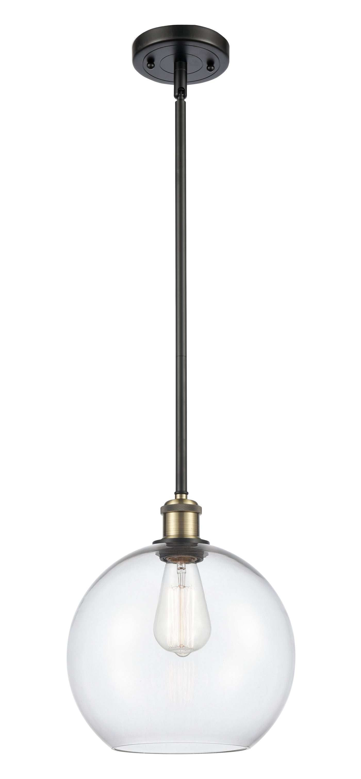 Ballston Mini Pendant Antique Brass 10 Inch