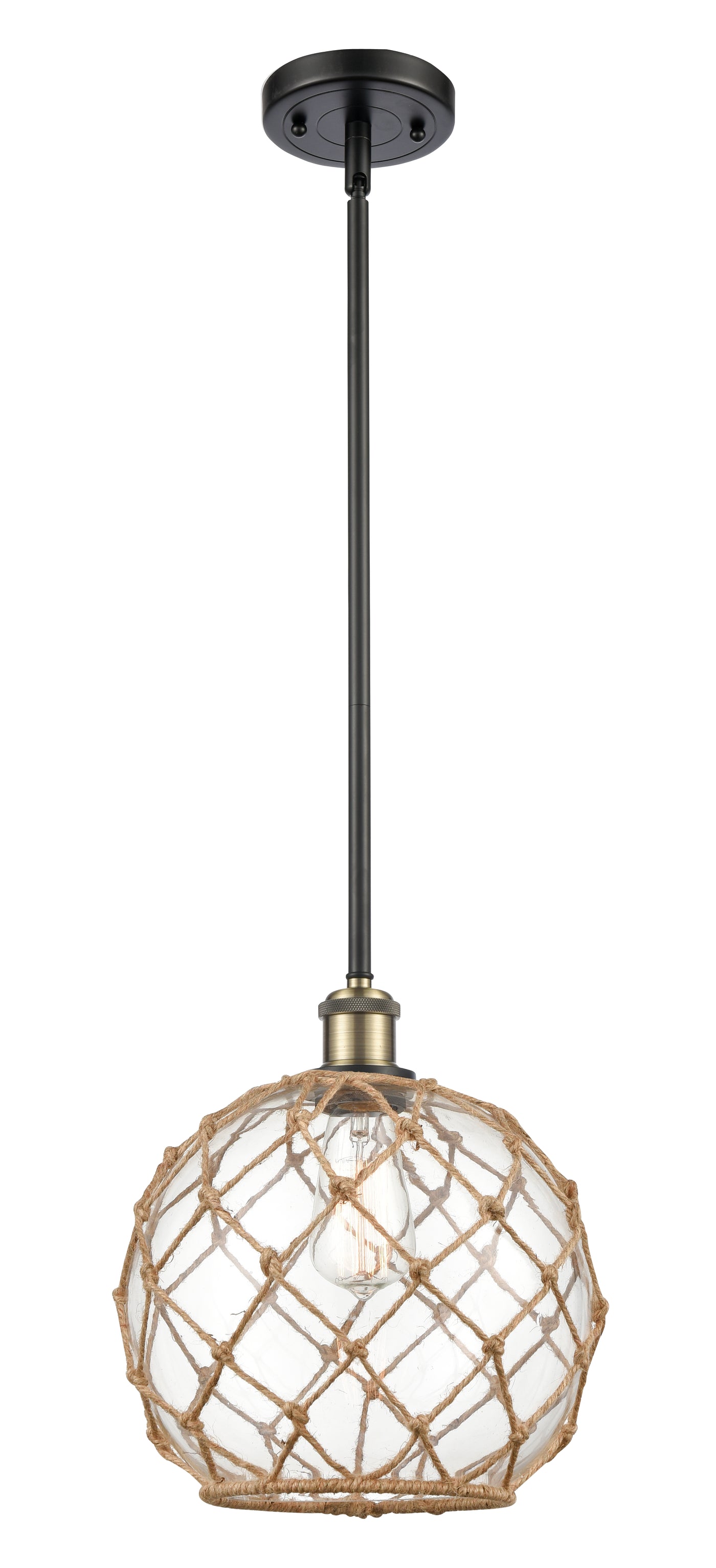 Ballston Mini Pendant Antique Brass Finish
