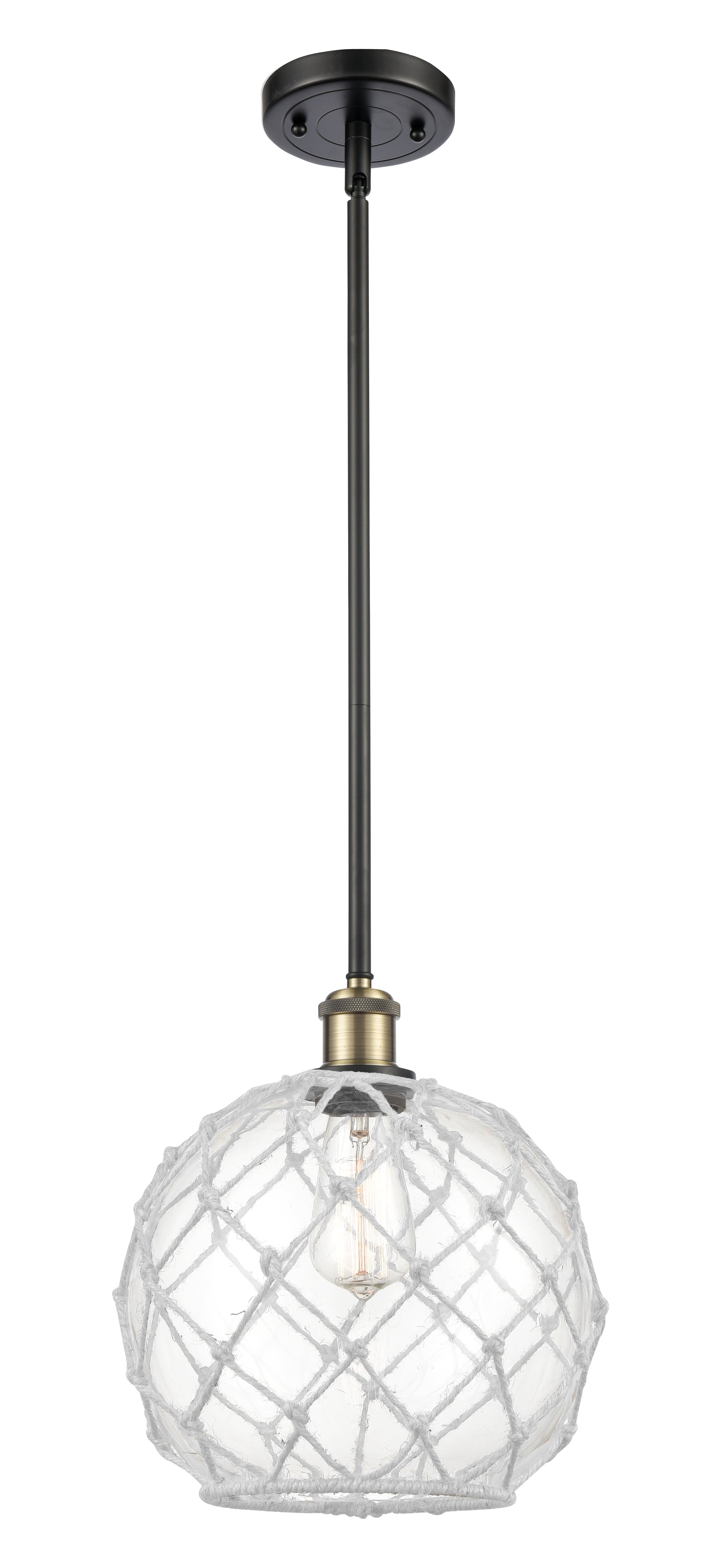 Ballston Mini Pendant Antique Brass Finish
