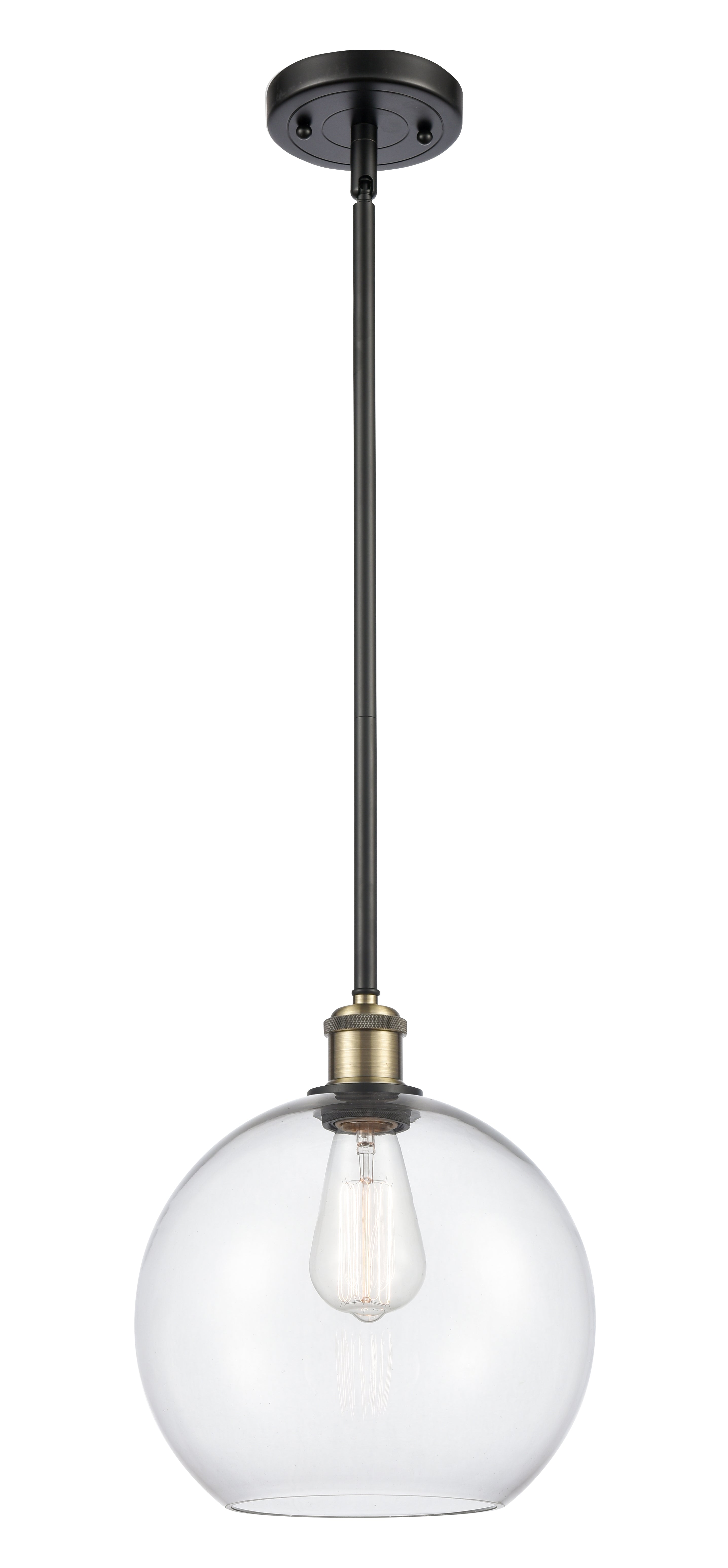 Ballston Mini Pendant Antique Brass Finish