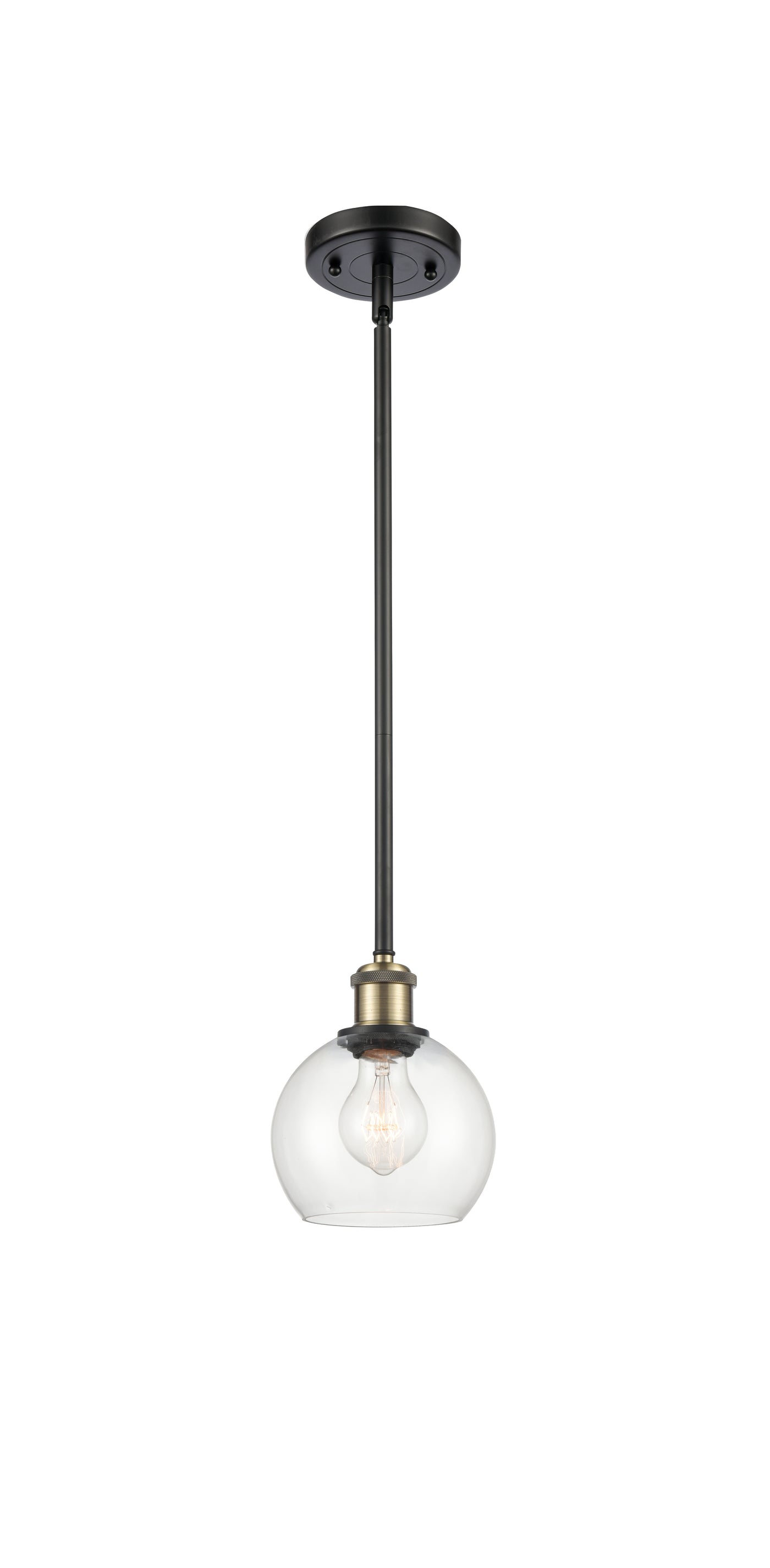 Ballston Mini Pendant Antique Brass Finish
