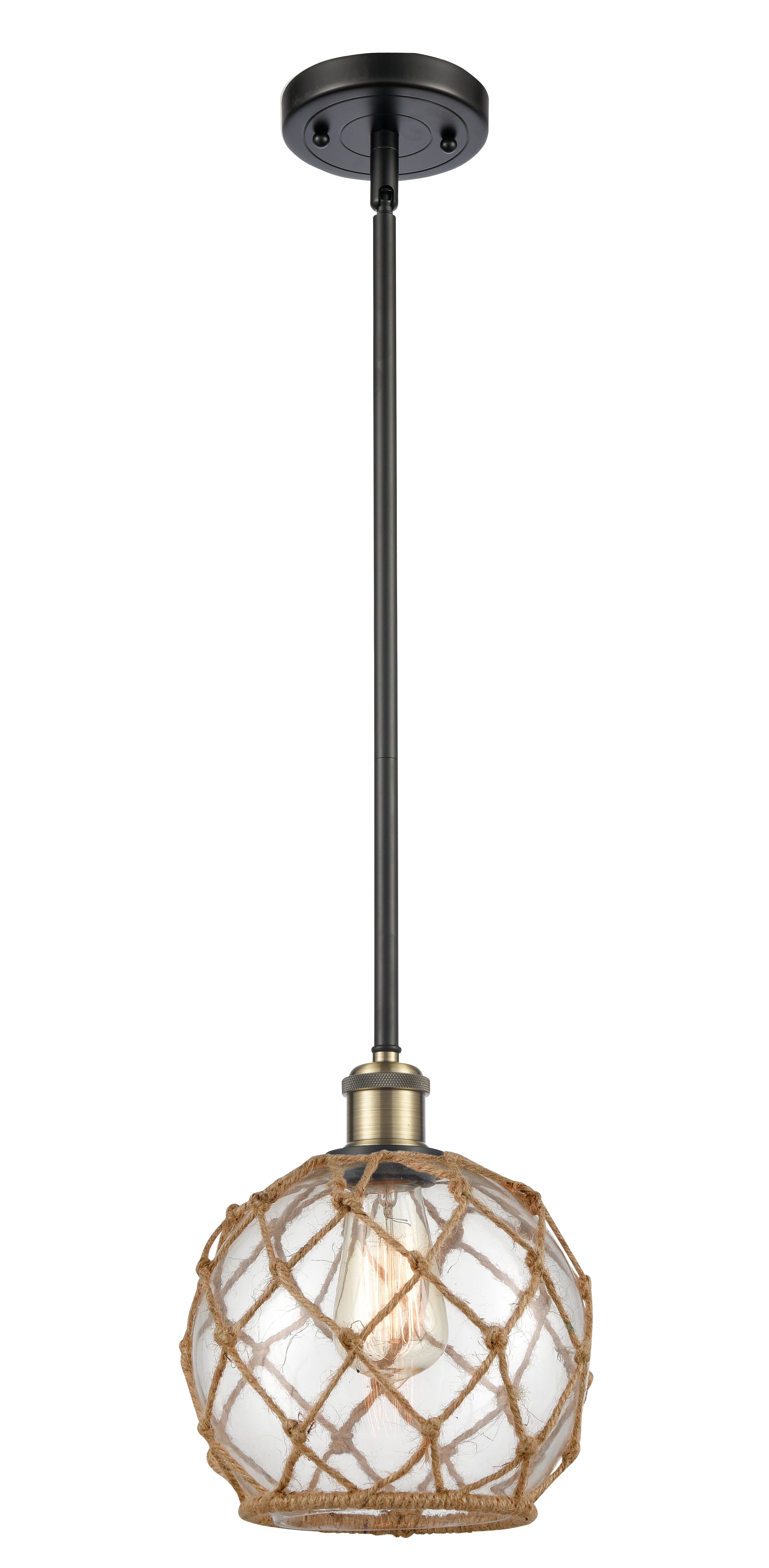 Ballston Mini Pendant Antique Brass Finish