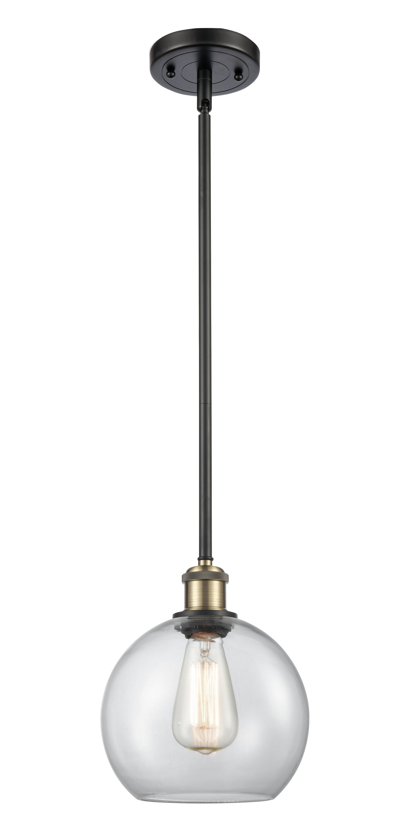 Ballston Mini Pendant Antique Brass Finish