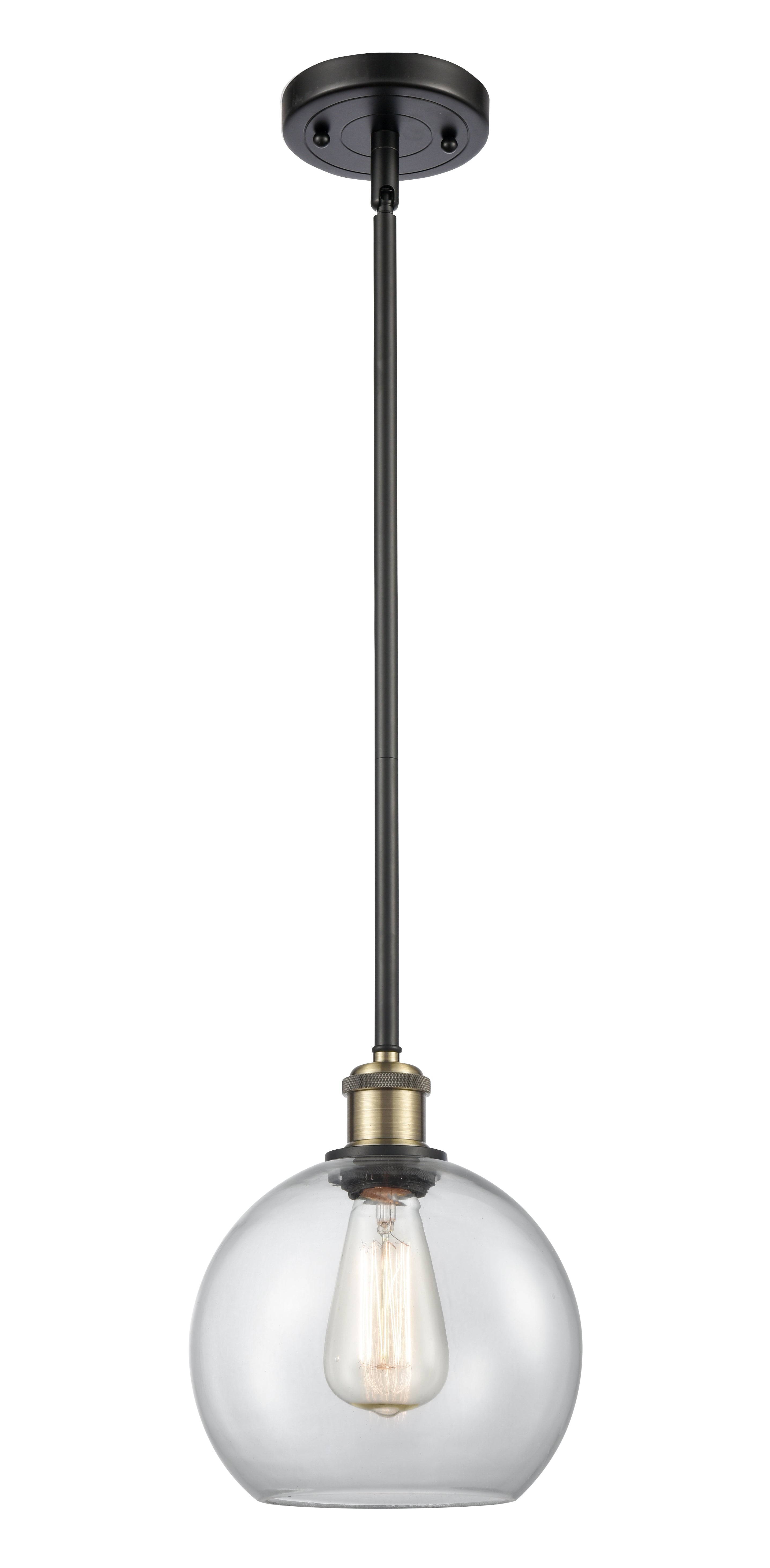 Ballston Mini Pendant Antique Brass Finish