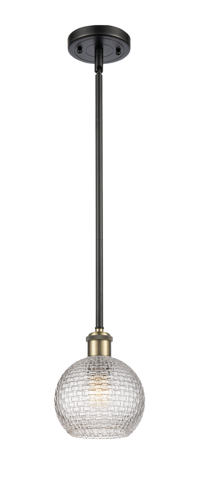 Ballston Mini Pendant Antique Brass Finish