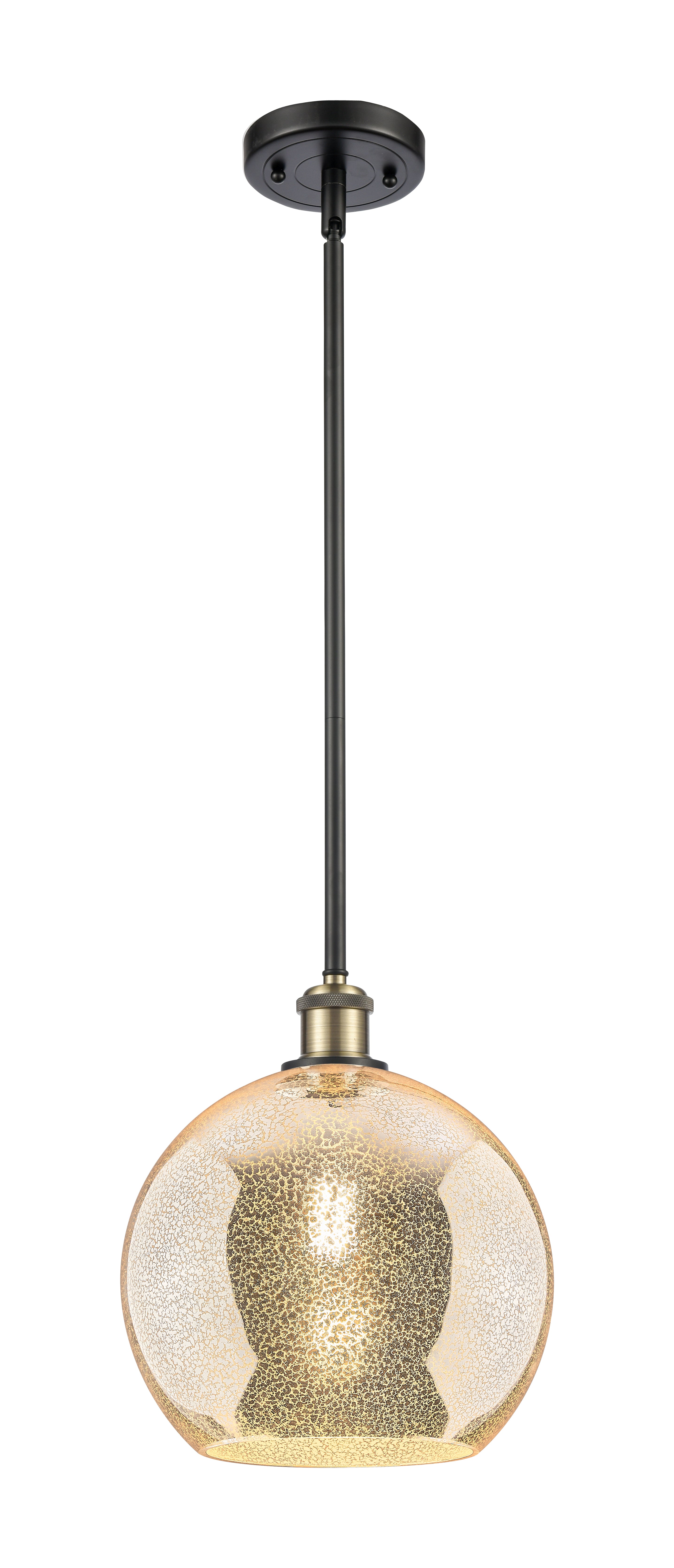 Ballston Mini Pendant Antique Brass Finish