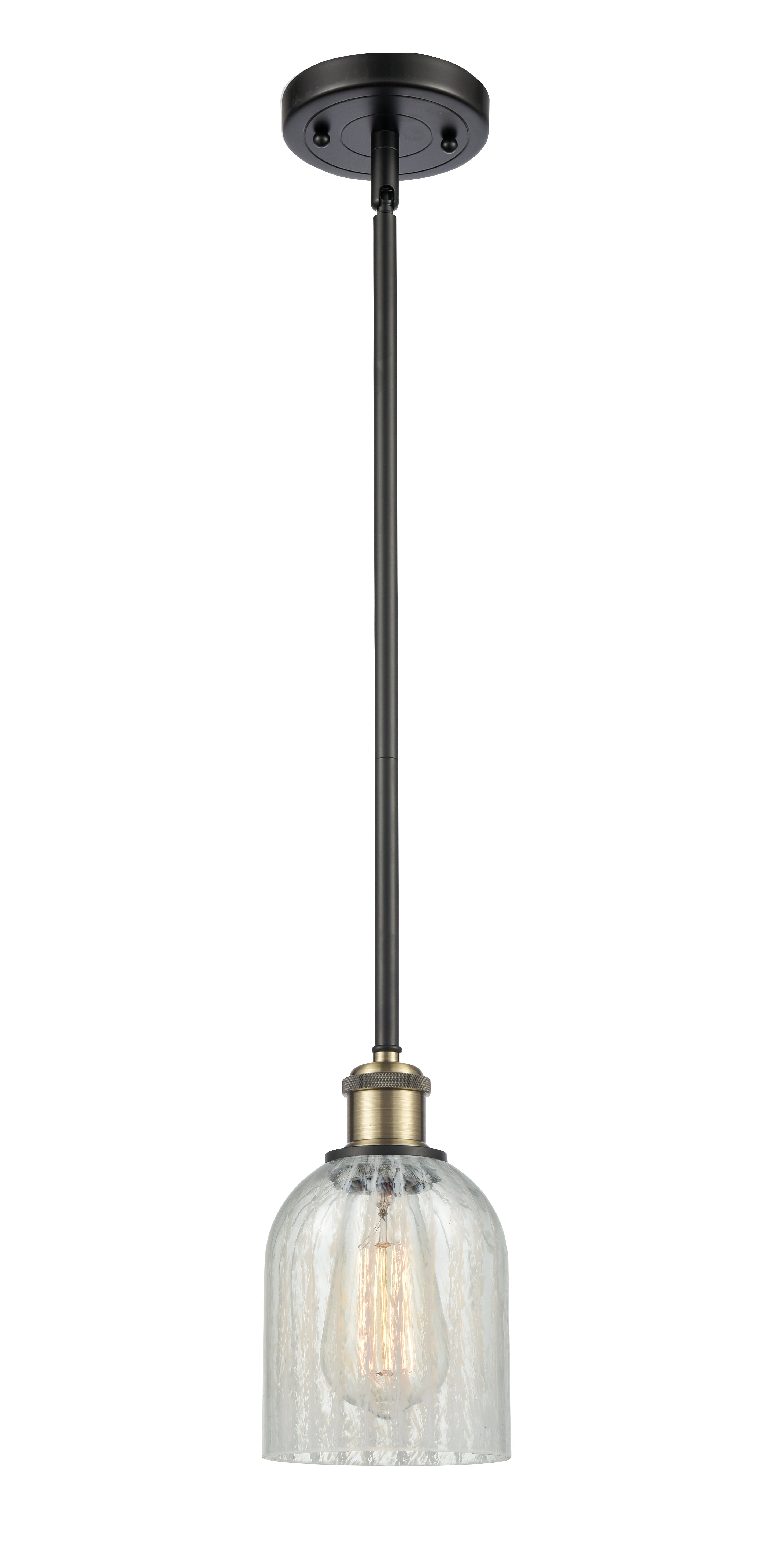 Ballston Mini Pendant Antique Brass Finish