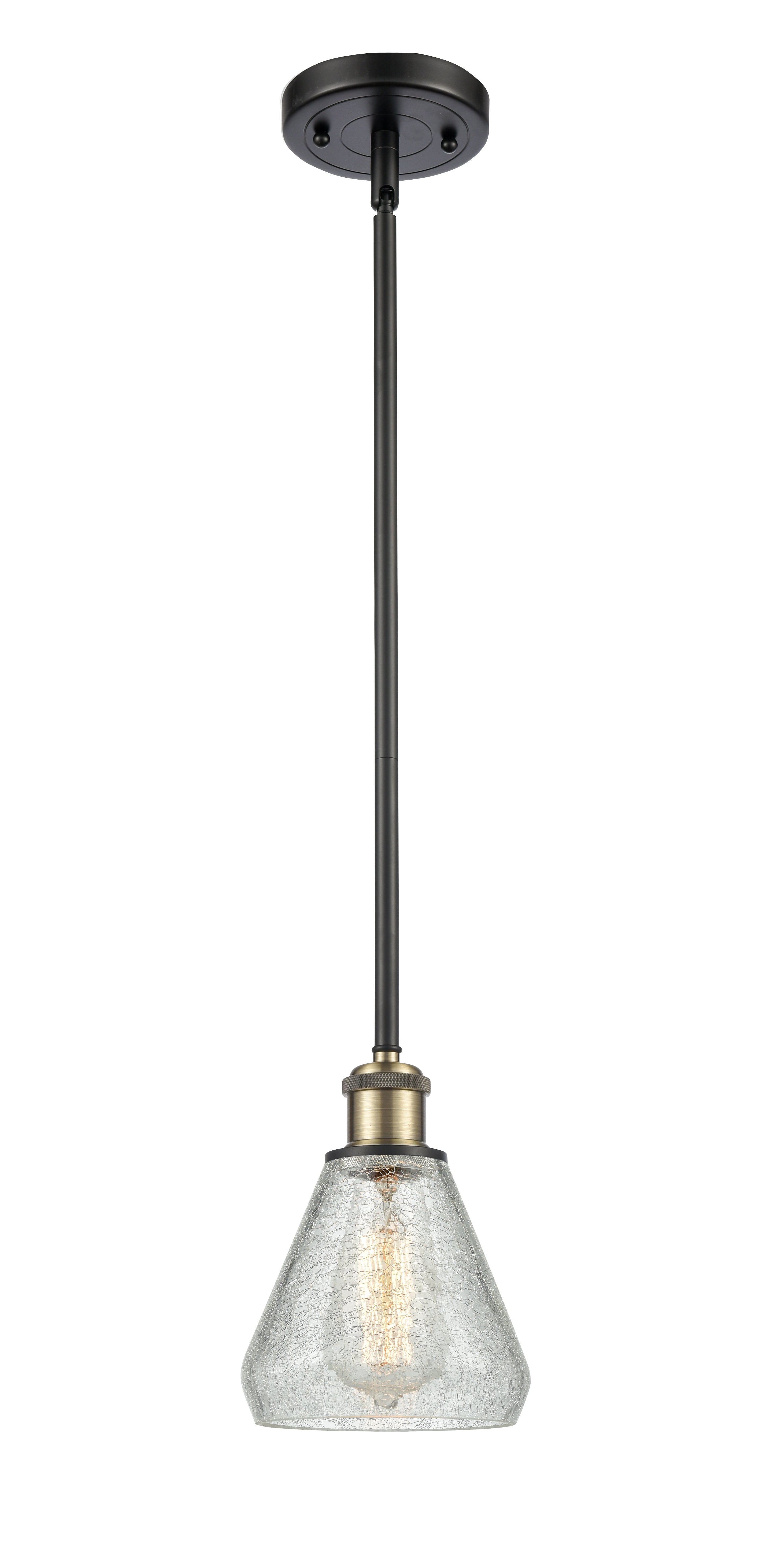 Ballston Mini Pendant Antique Brass Finish