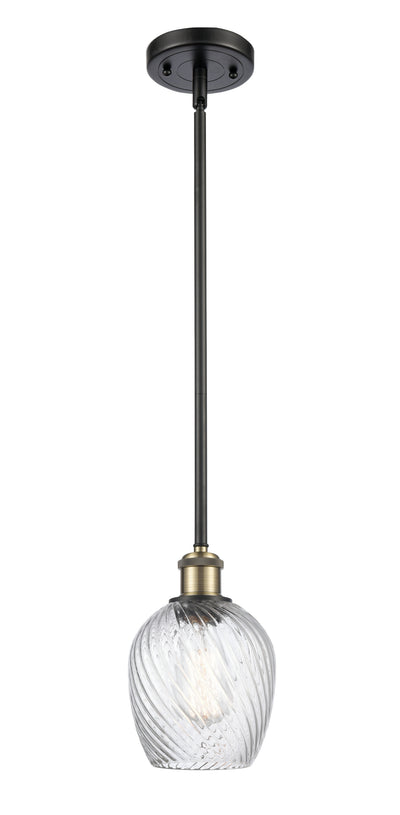Ballston Mini Pendant Antique Brass Glass